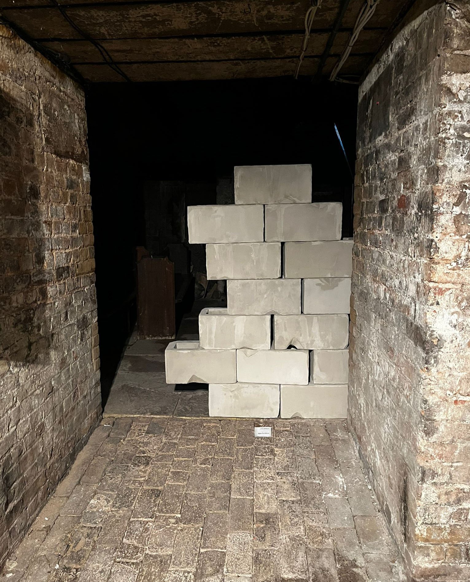 'Inhibiting Space 2' - polystyrene, cement - 45 x 21 x 21 cm - 2022