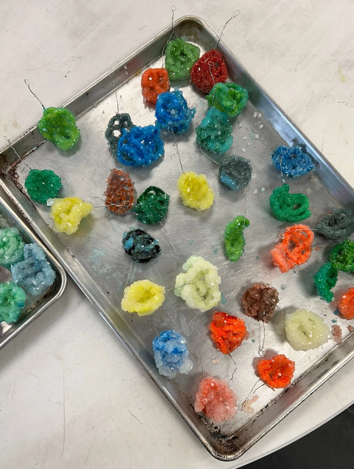 Some in-progress shots of the ornaments our students are making to hang on the Garage tree during this year&rsquo;s Longwood Christmas season 🎄✨ @longwoodgardens