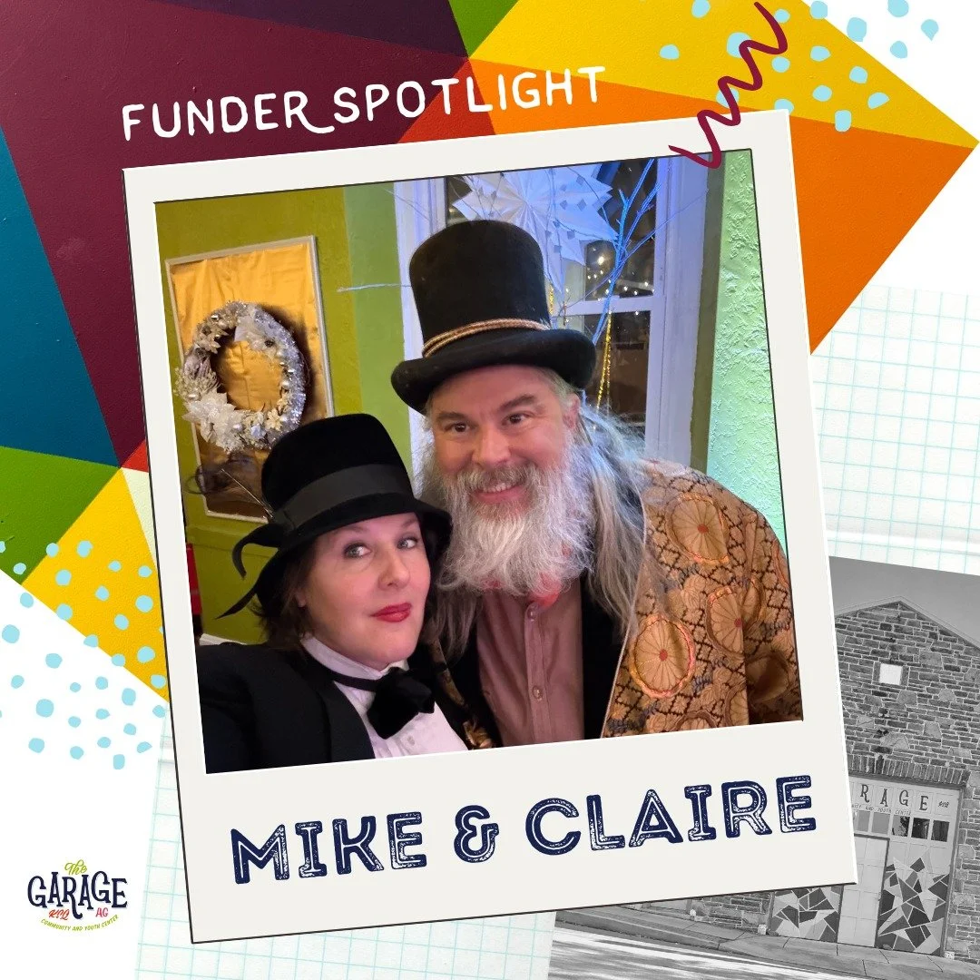 Today we're shining a spotlight on two of our beloved funders, supporters, and friends of The Garage (not to mention fabulous Holiday Auction bartenders) &mdash; Mike and Claire!

Mike and Claire first learned about The Garage through their friend Pa
