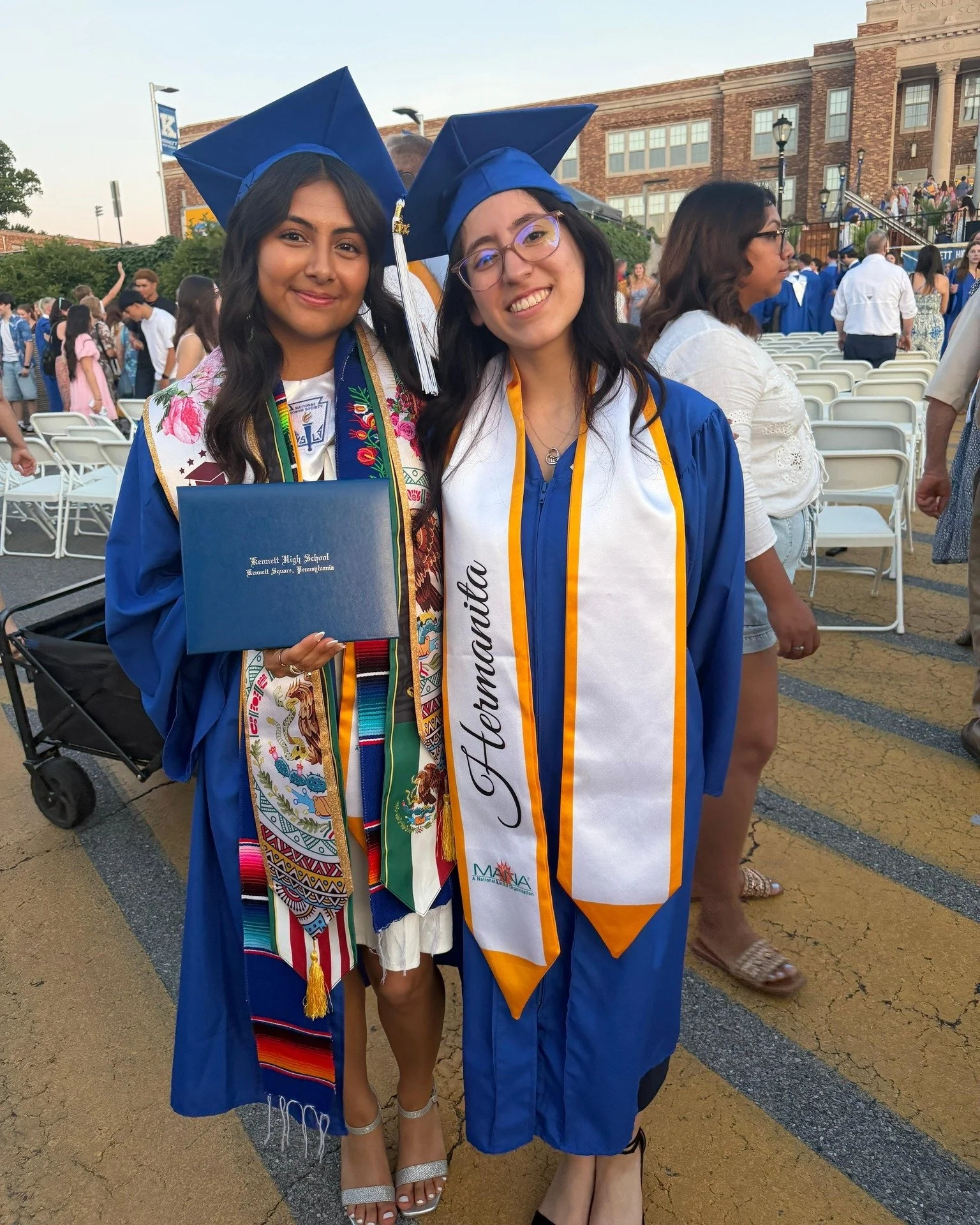 Winding down this year's graduation season with our Kennett High School grads 💙 Every single one of these students worked so hard these past four years to be able to cross that stage and receive their diploma. We'll miss seeing these faces at The Ga