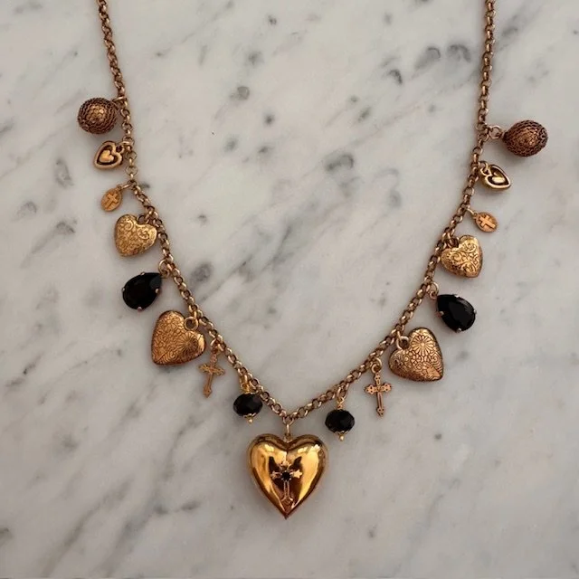 collana cuori e pietre
