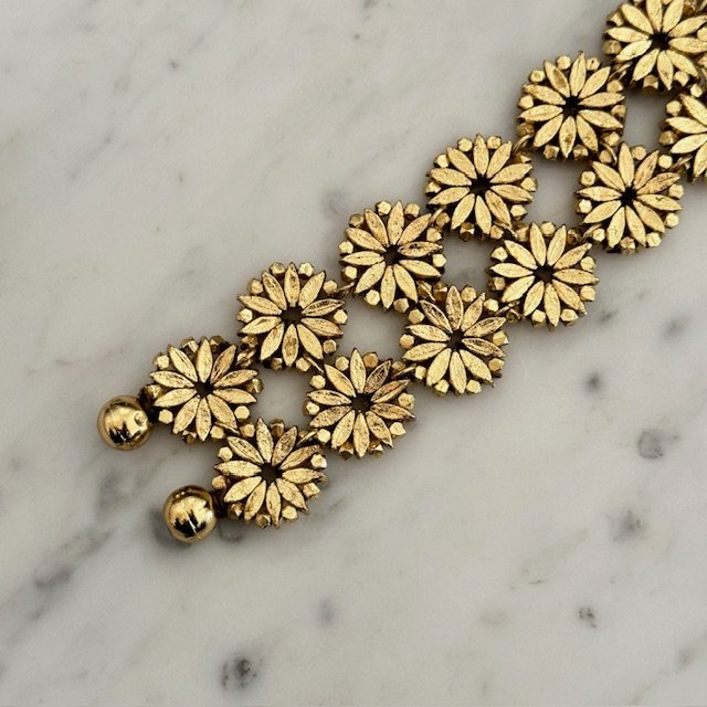bracciale doppio con fiori