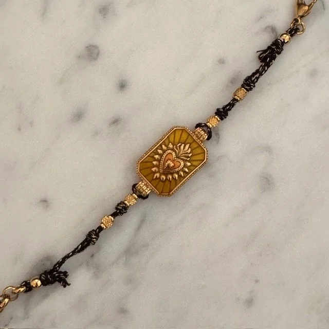 bracciale medaglietta cuore sacro