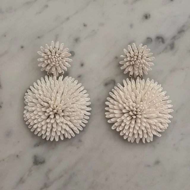 orecchini fiore doppio