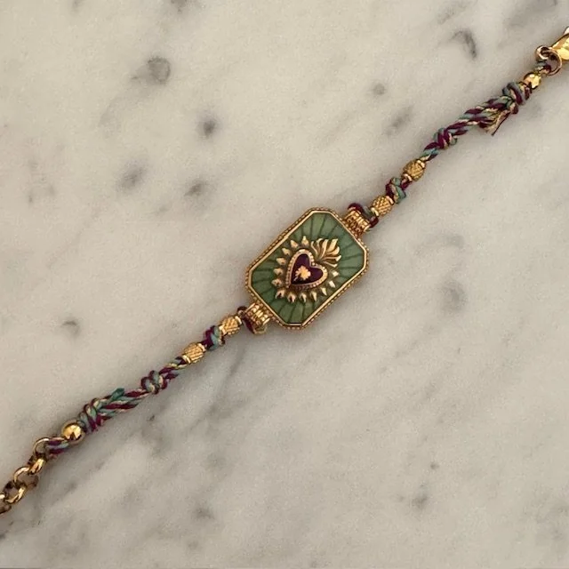 bracciale medaglietta cuore sacro