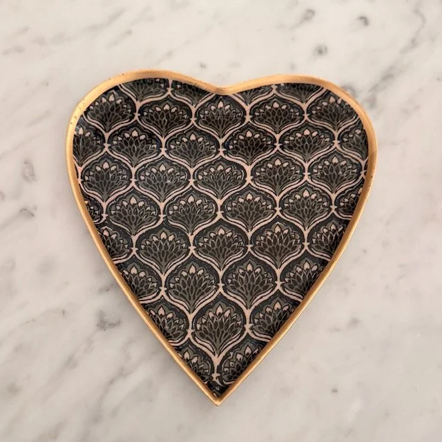 PIATTINO SMALTATO CUORE