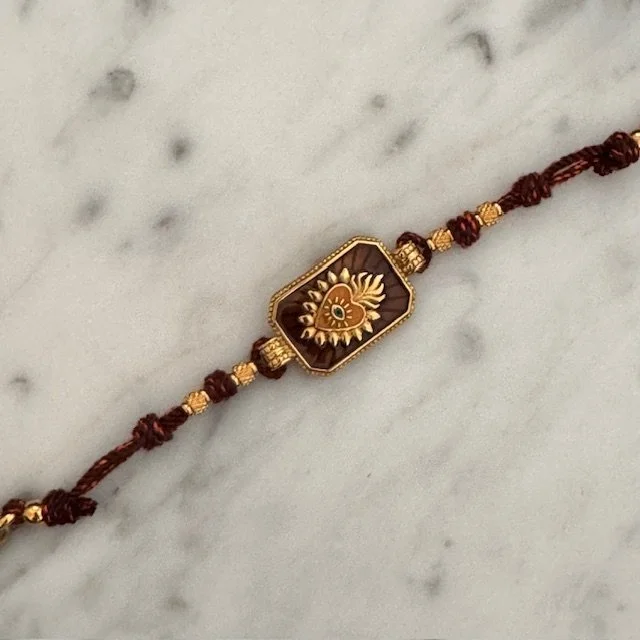 bracciale medaglietta cuore sacro