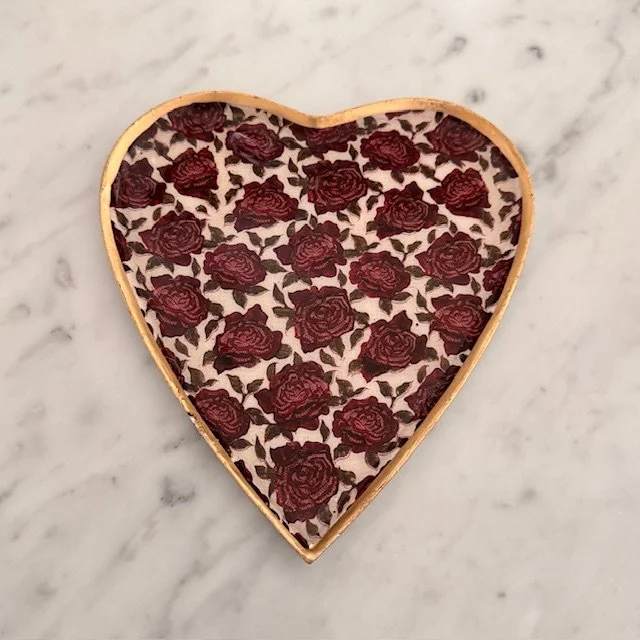 PIATTINO SMALTATO CUORE