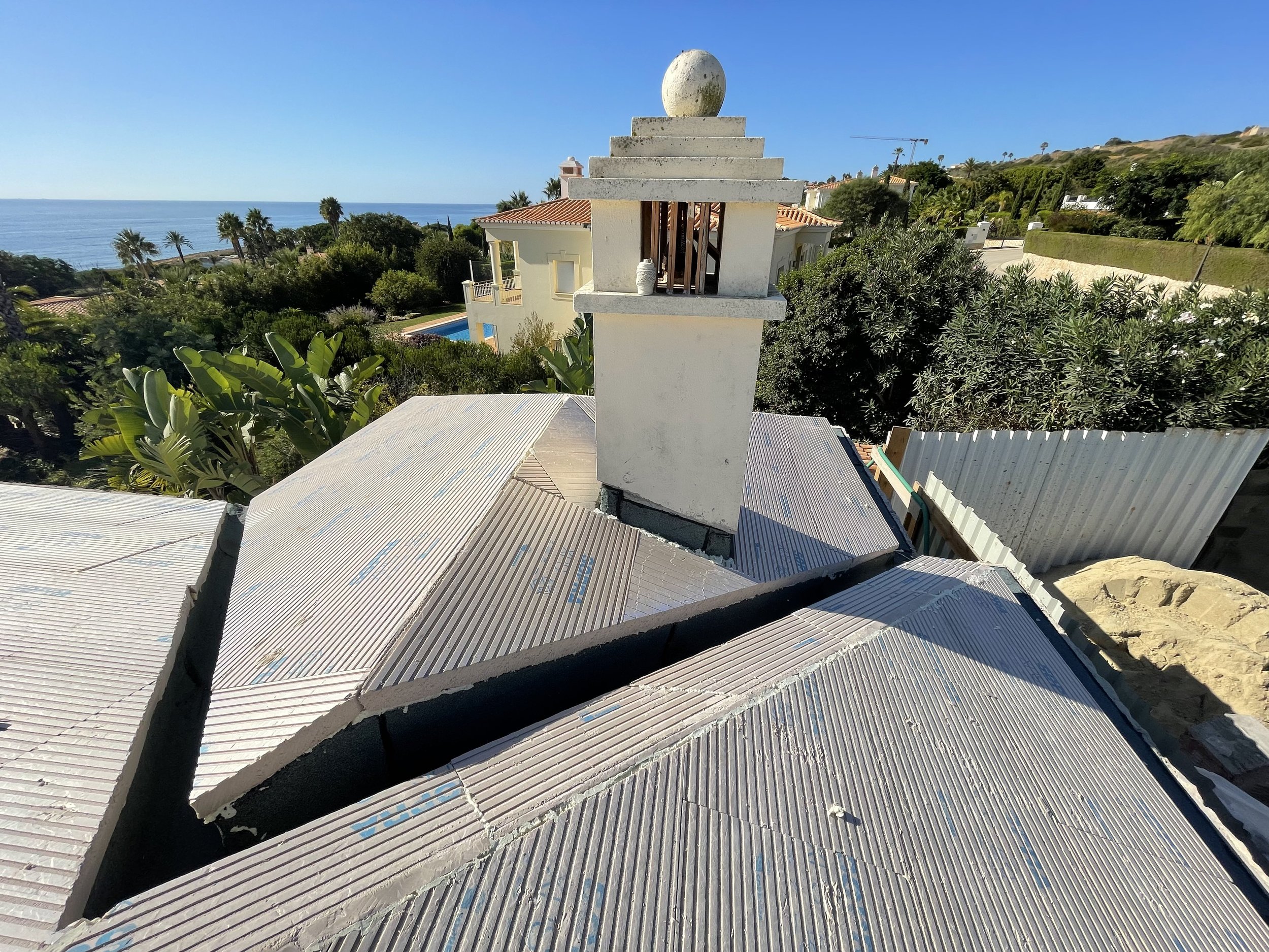 New roof works