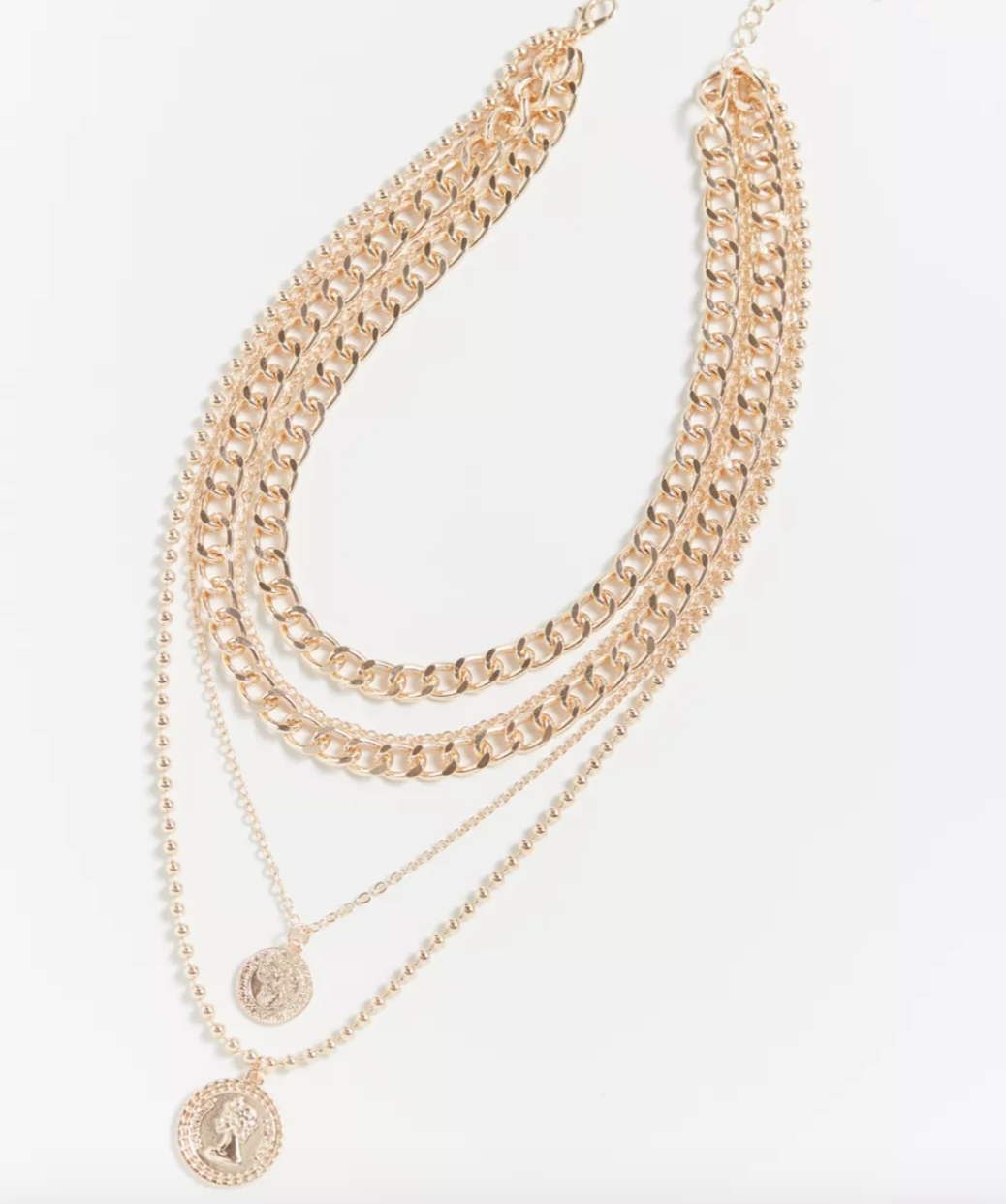 Urban Outfitters Statement Chain Coin Necklace