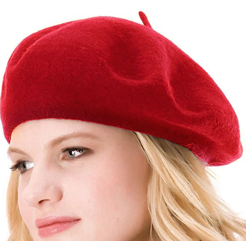 Red Wool Beret