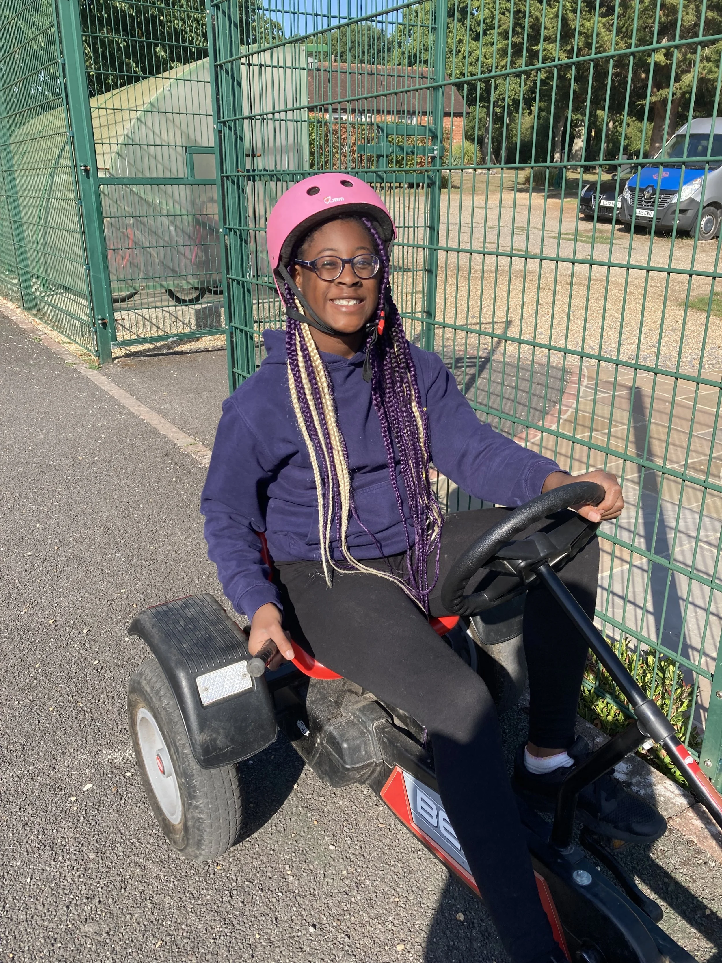 Girl on Go Kart.JPG
