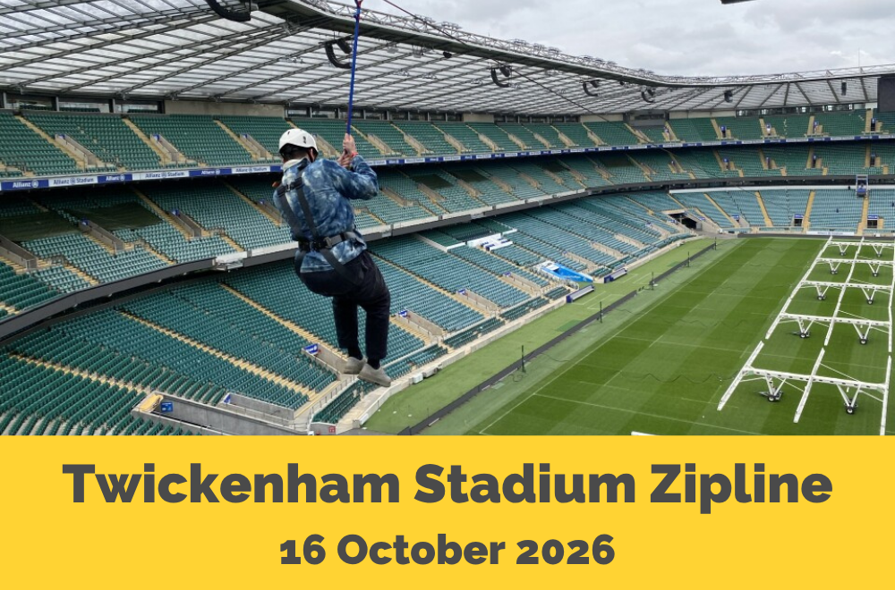 Twickenham Stadium Zipline Fundraiser