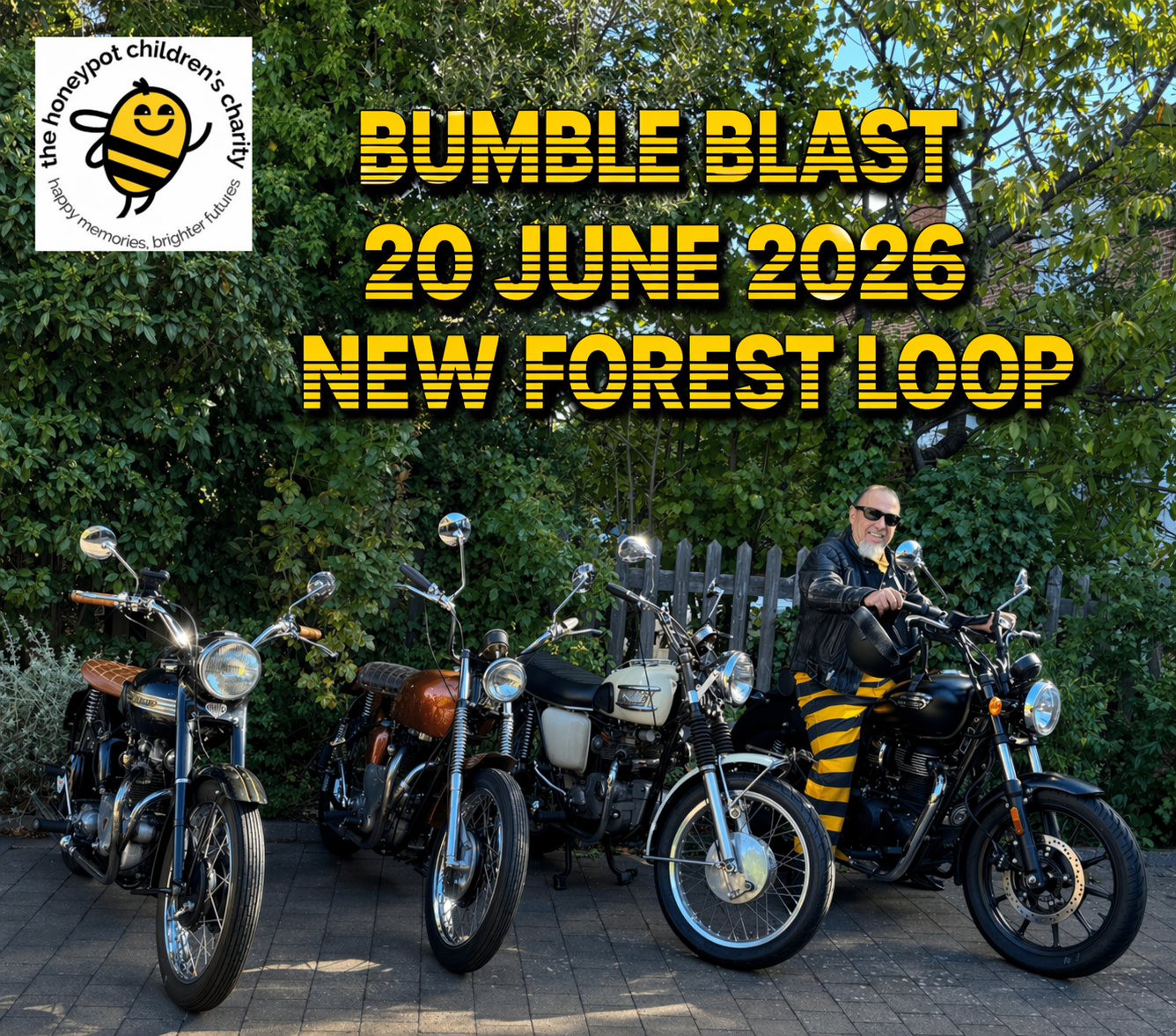 Bikers gear up for the ‘Bumble Blast’ charity ride through the New Forest