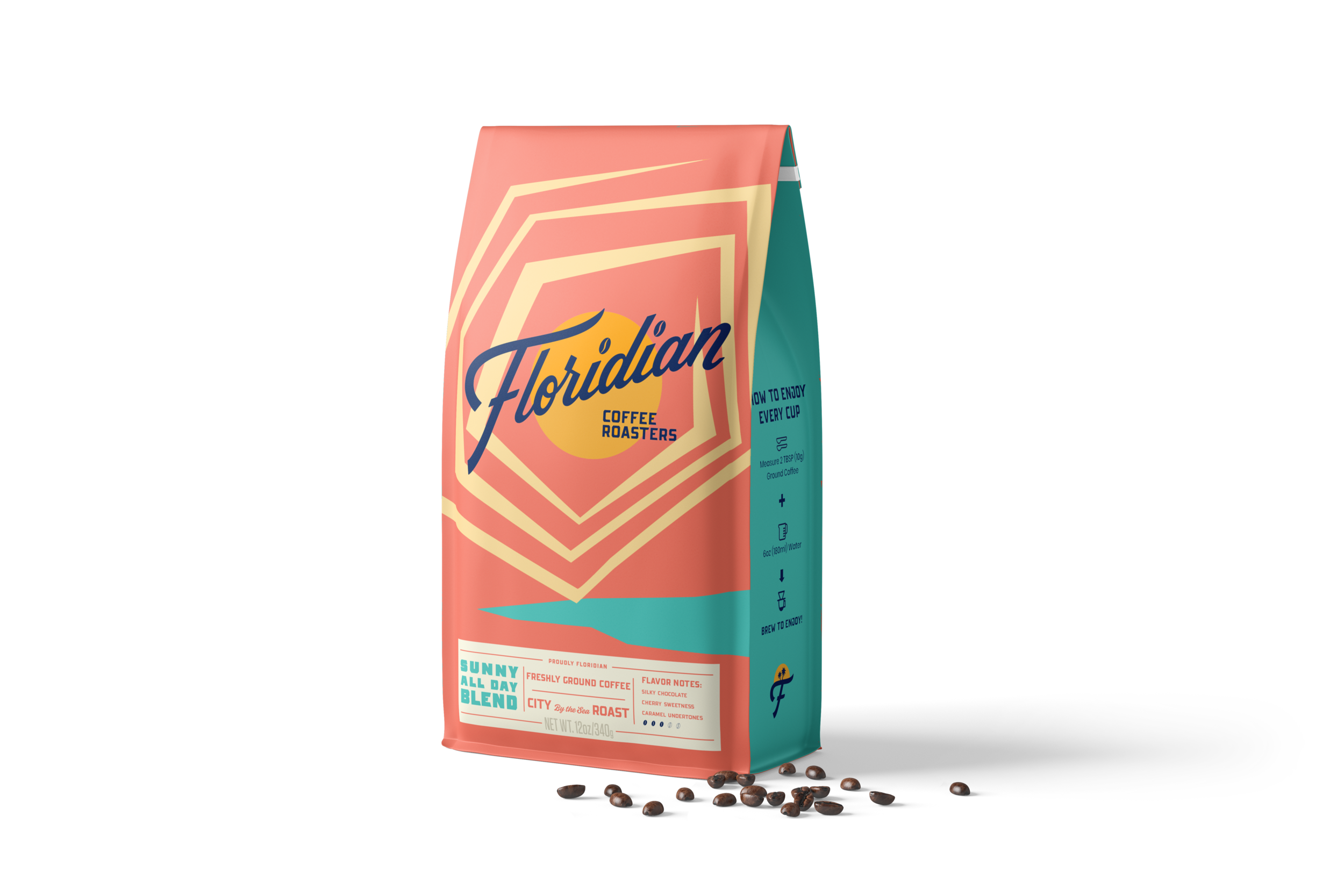Sunny All Day Blend, Ground Coffee — Floridiancoffeeroasters
