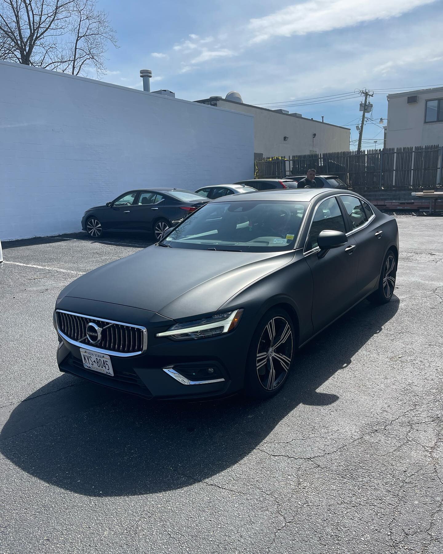 New matte black wrap takes this Volvo from basic to &hellip;on fleek&hellip;looking good Trevor!