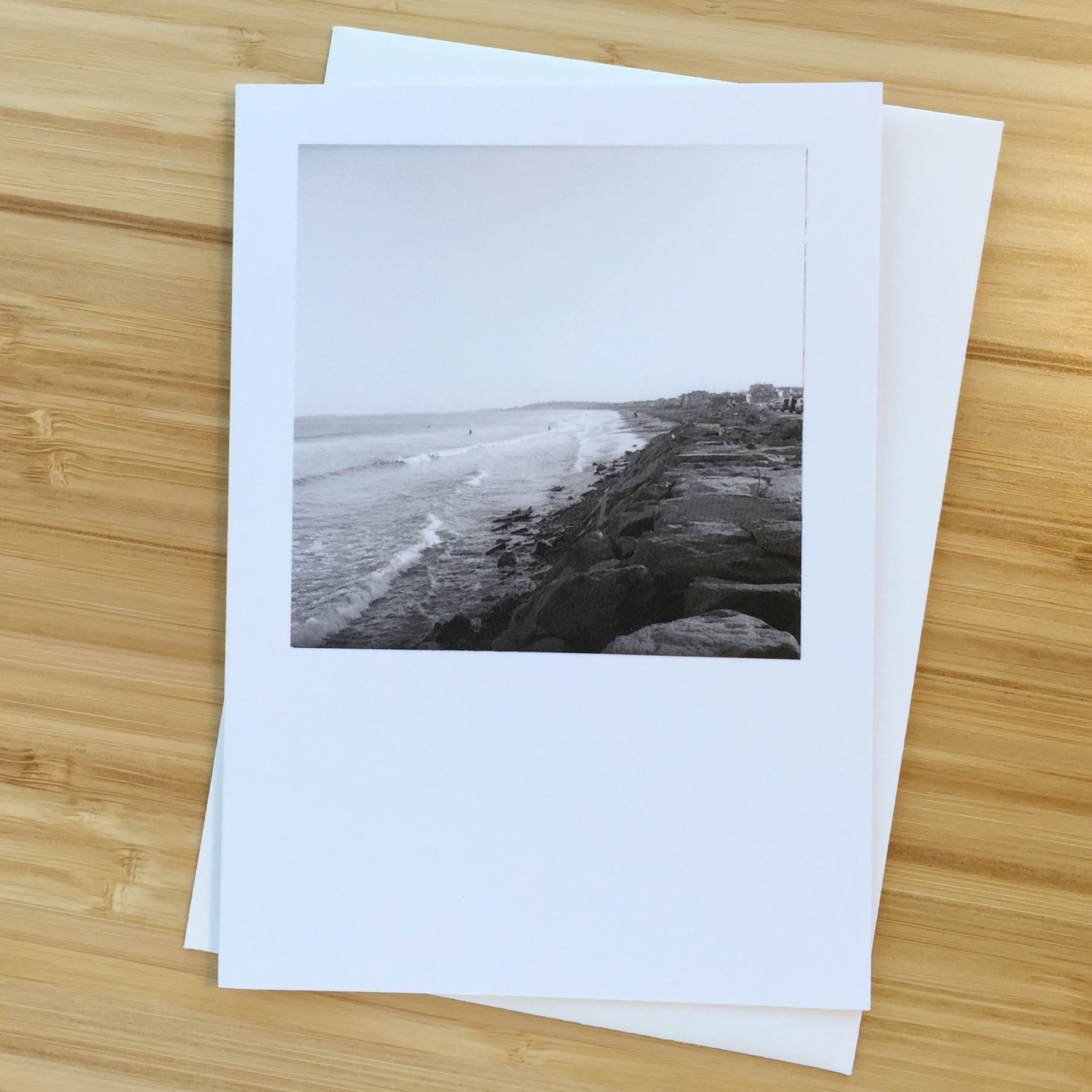 Nantasket Beach (B&W), 4x6 Card