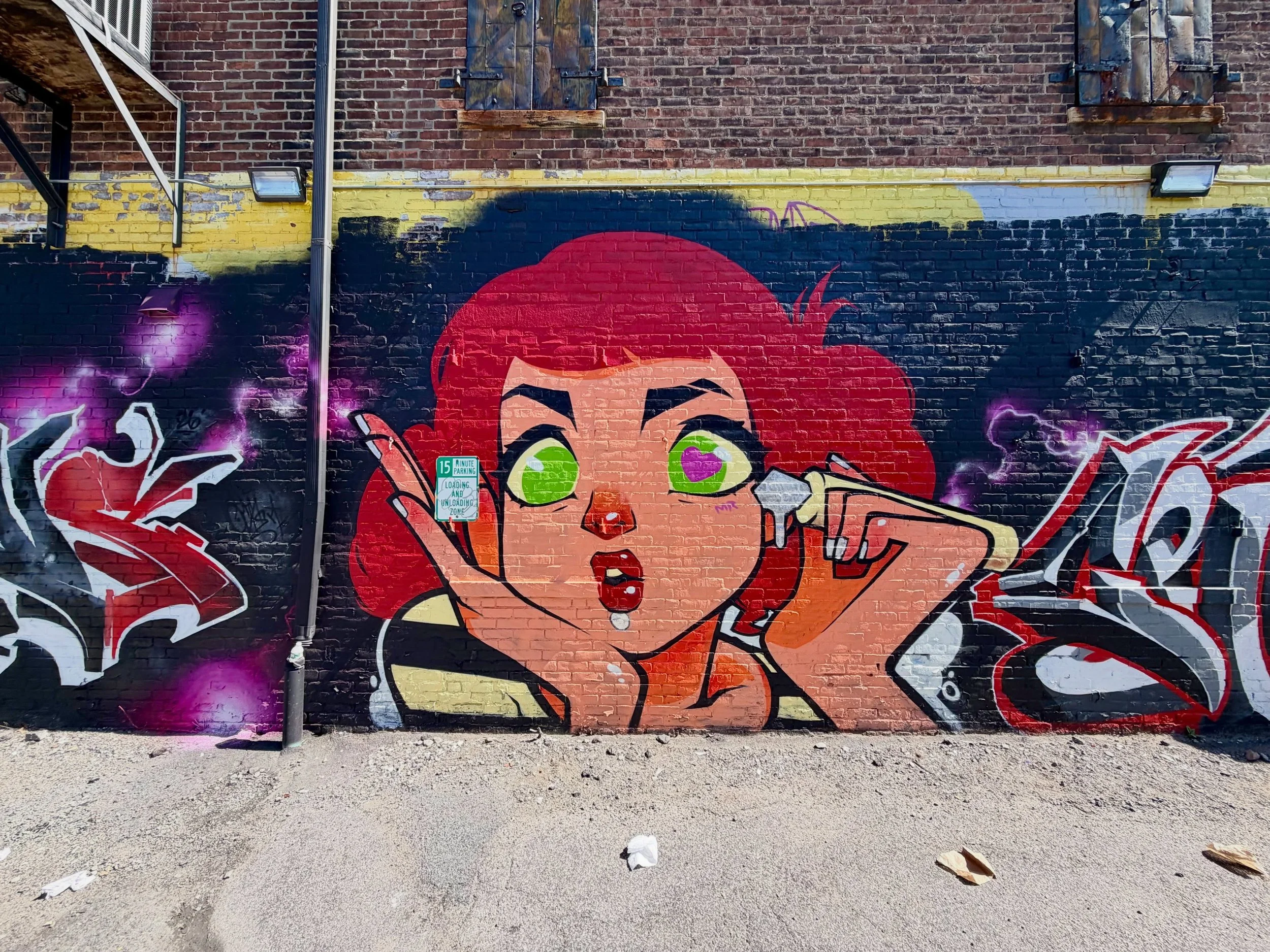 Checked this out in Allston a few weeks back.  Absolutely love style and the attitude.  It&rsquo;s behind Graffiti Pizza.  If you know the artist tag them in the comments so I can add the credit.  Thx! 

#publicart #wallart #graffiti #allston #boston