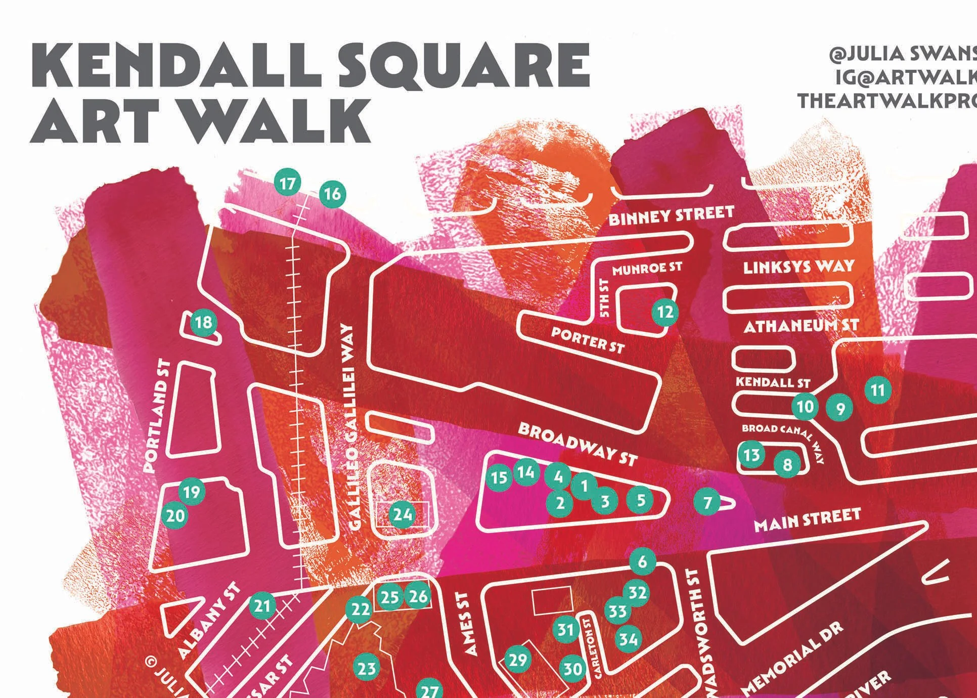 Kendall Square Art Walk, Map and Art List Download