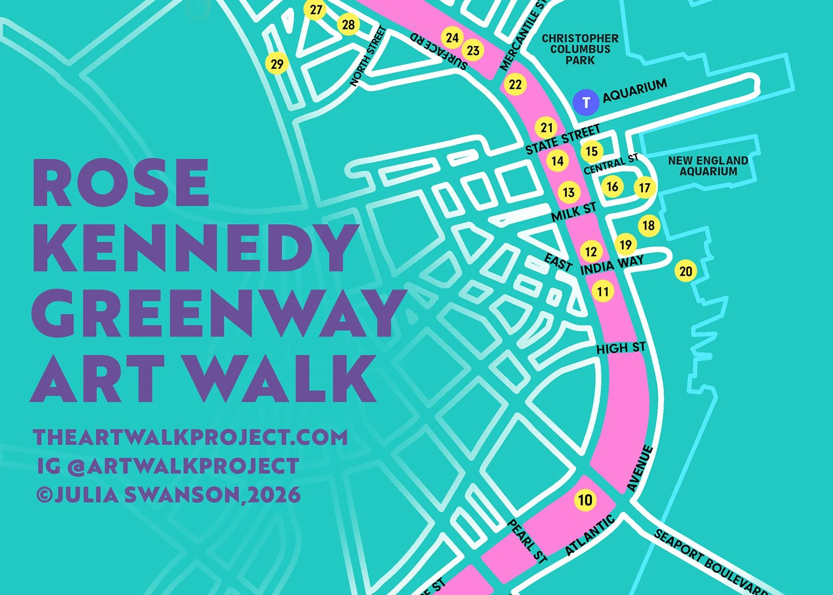 Greenway Art Walk, Map and Art List Download