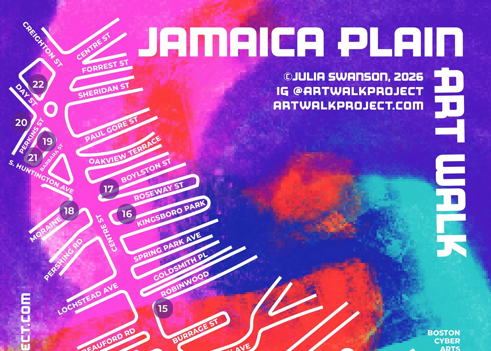 Jamaica Plain Art Walk, Map and Art List Download