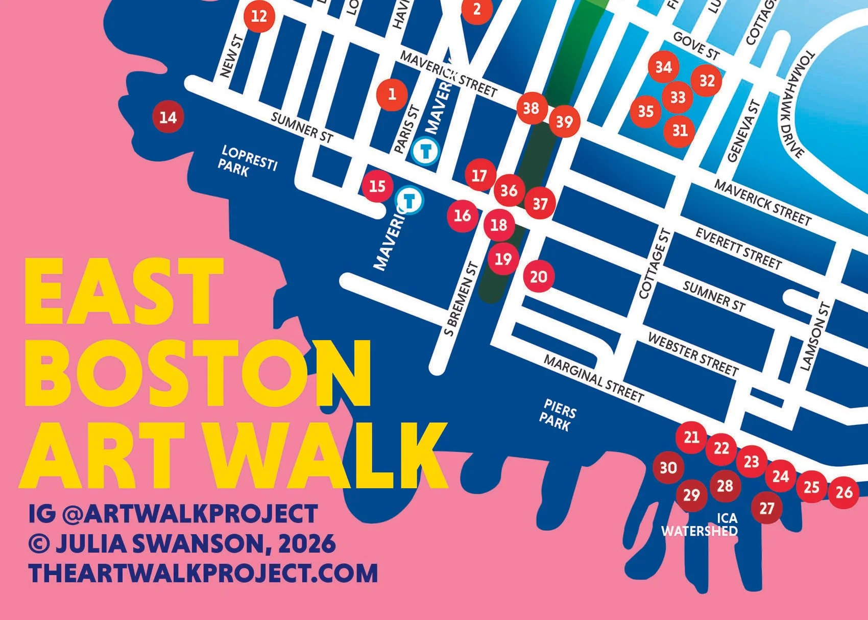 East Boston Art Walk, Map and Art List Download