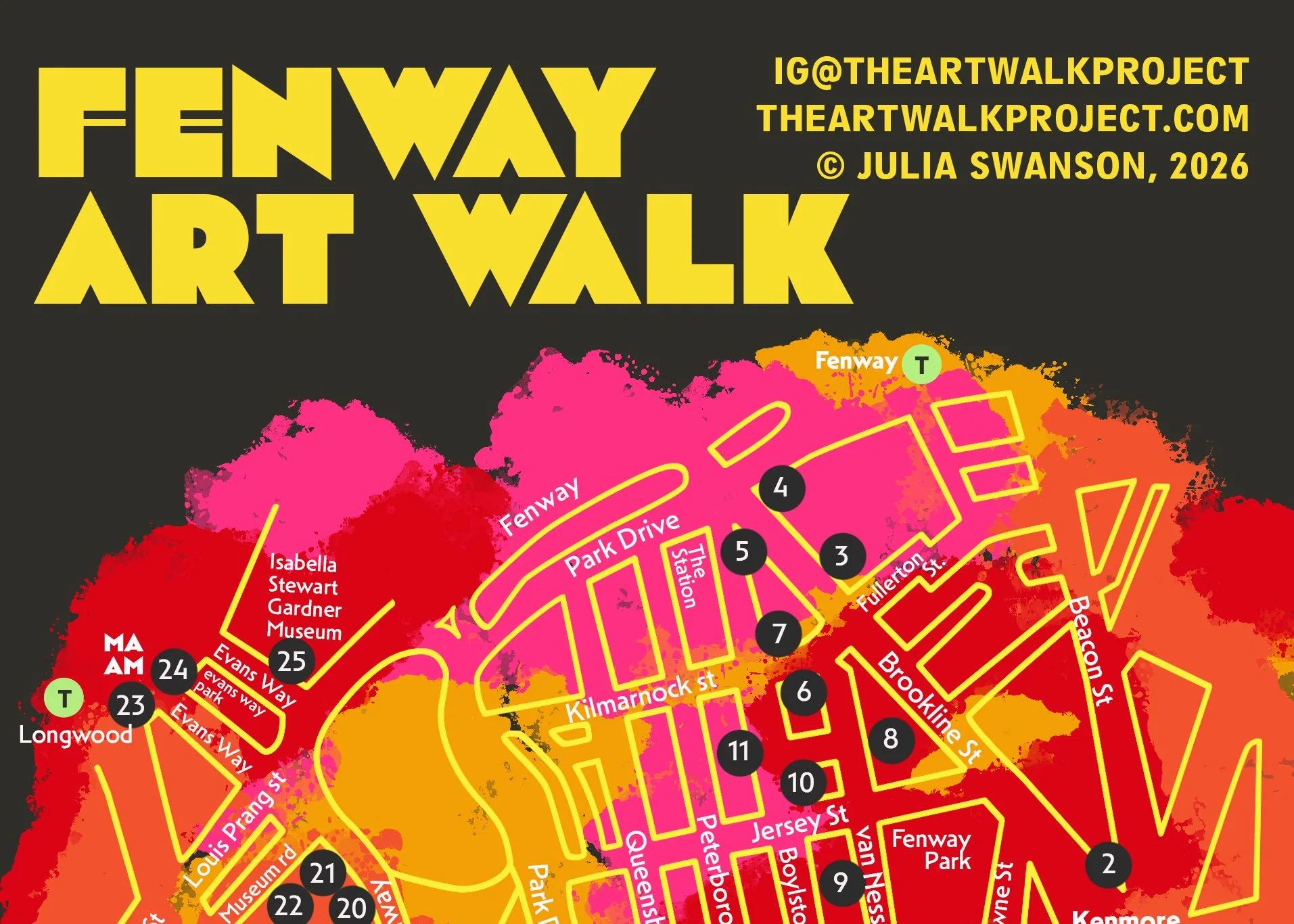 Fenway Art Walk, Map and Art List Download