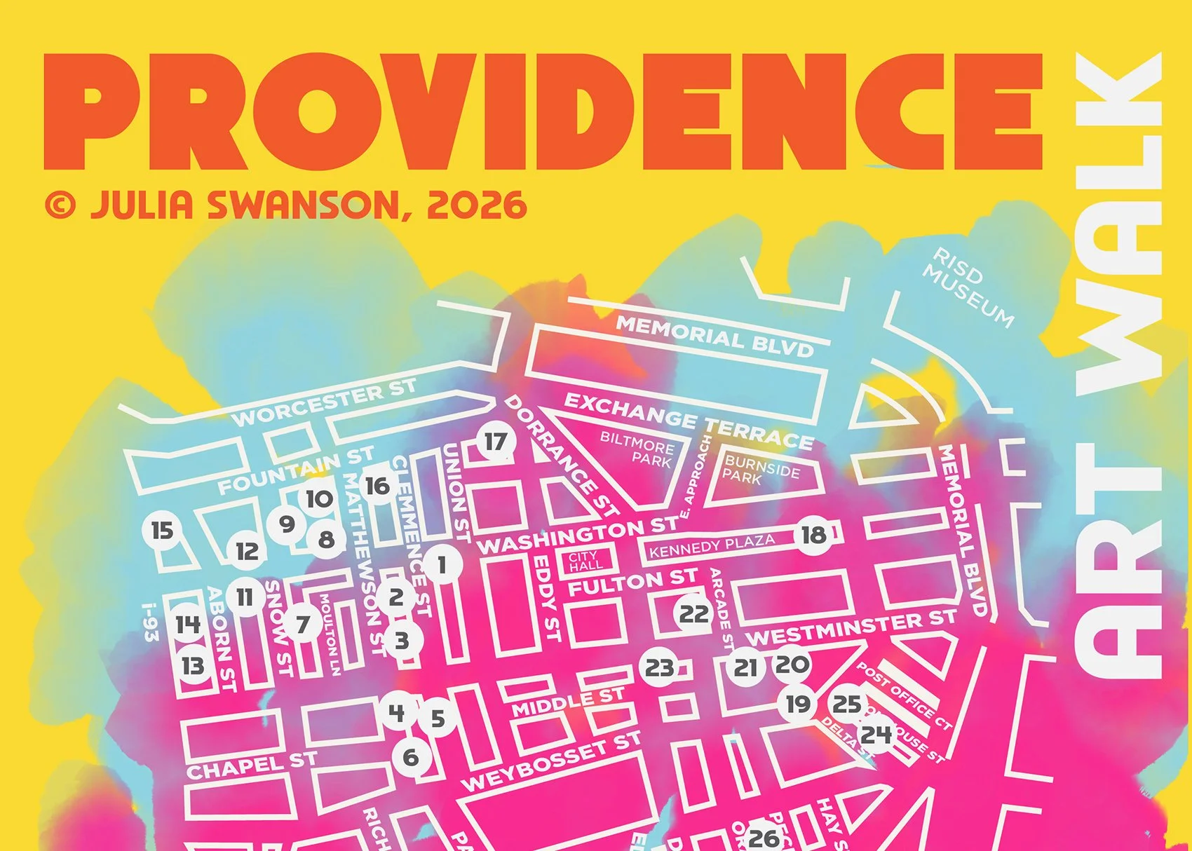 Providence Art Walk, Map and Art List Download