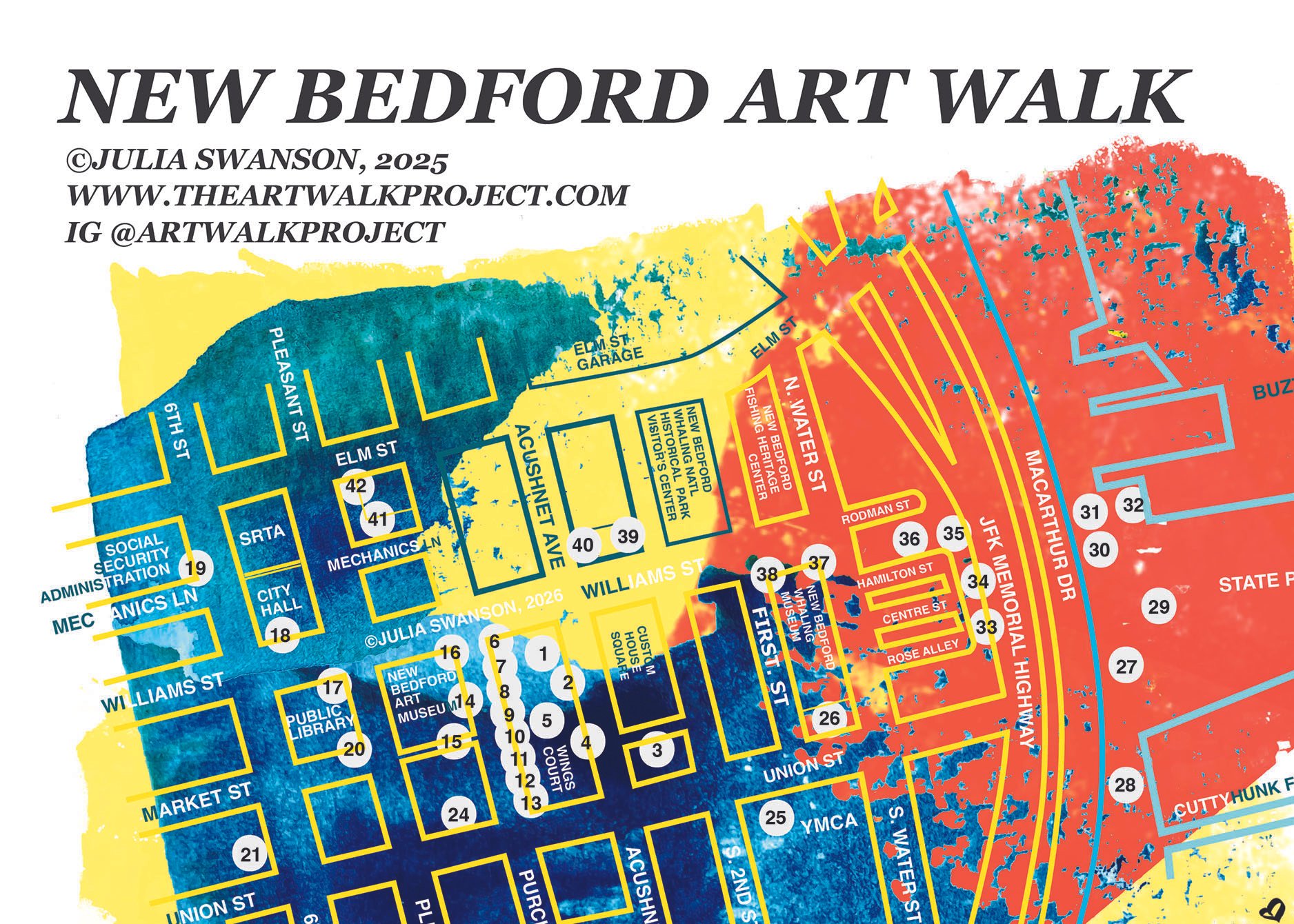 New Bedford Art Walk, Map and Art List Download