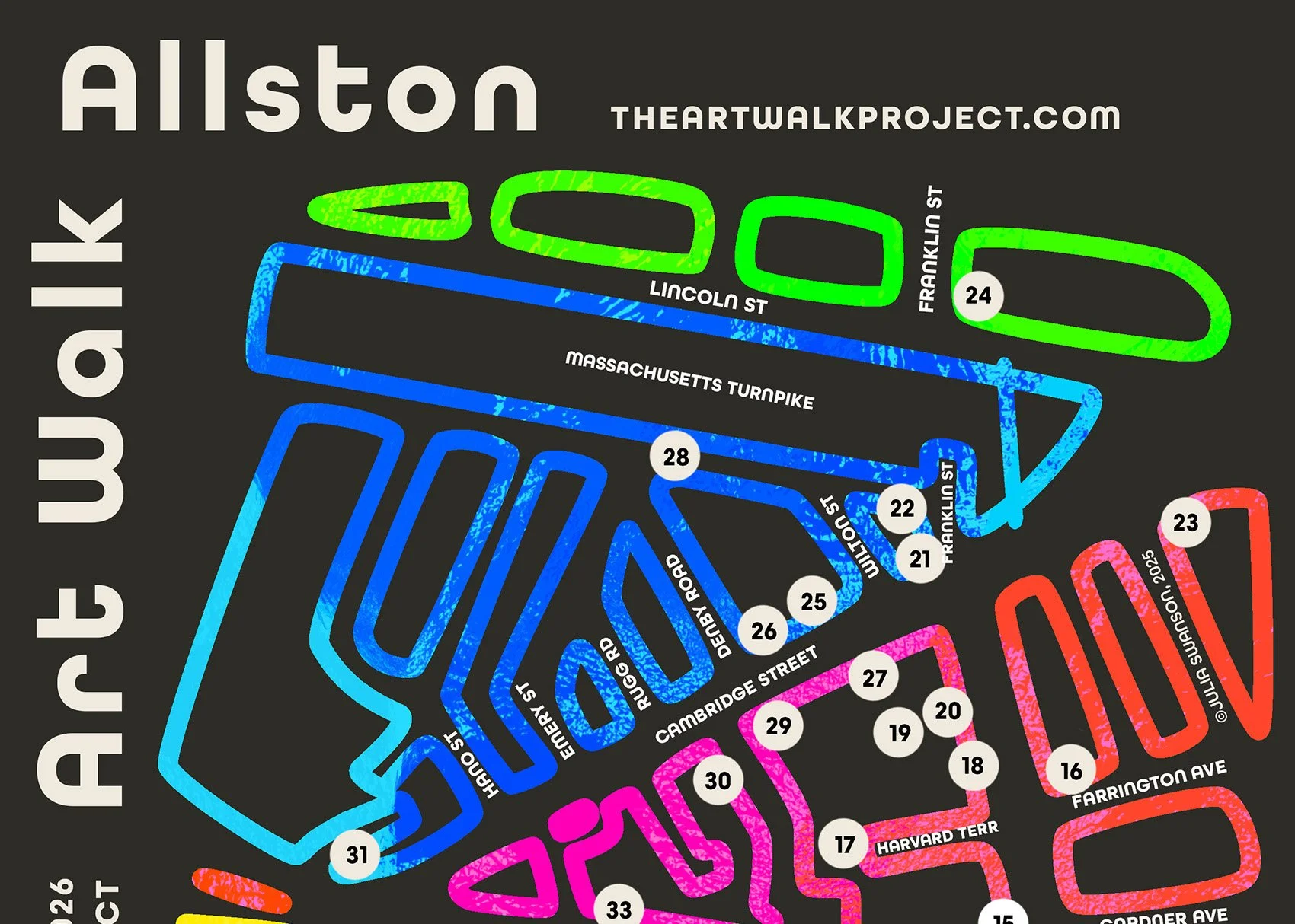Allston Art Walk, Map and Art List Download