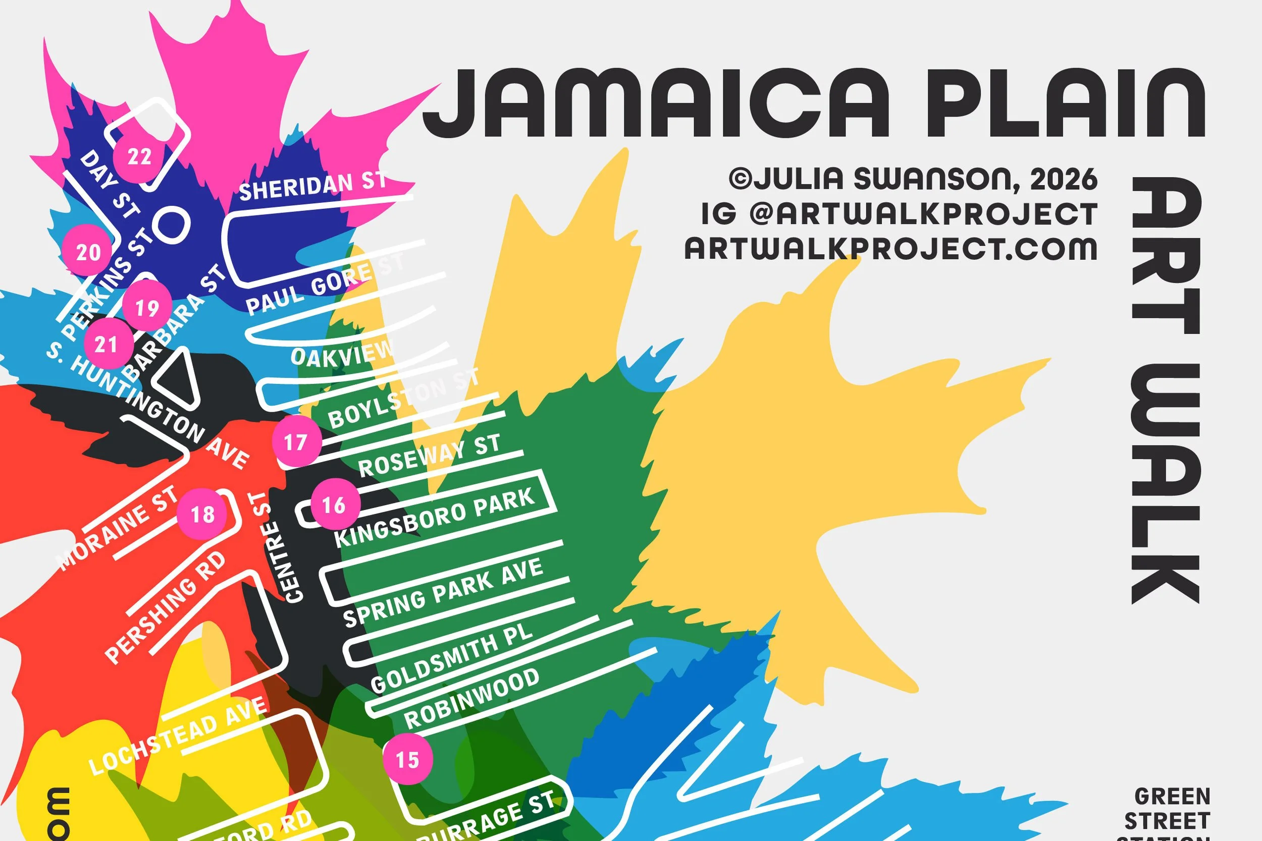 Jamaica Plain Art Walk, Map and Art List Download