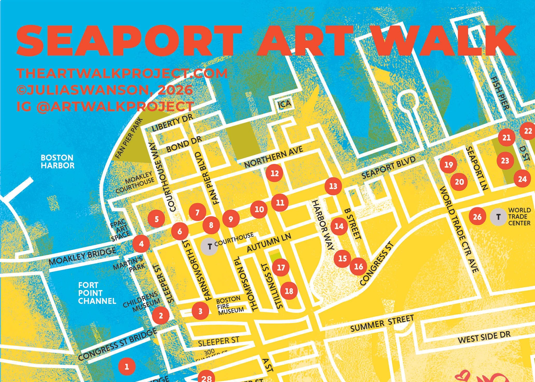 Seaport Art Walk, Map and Art List Download
