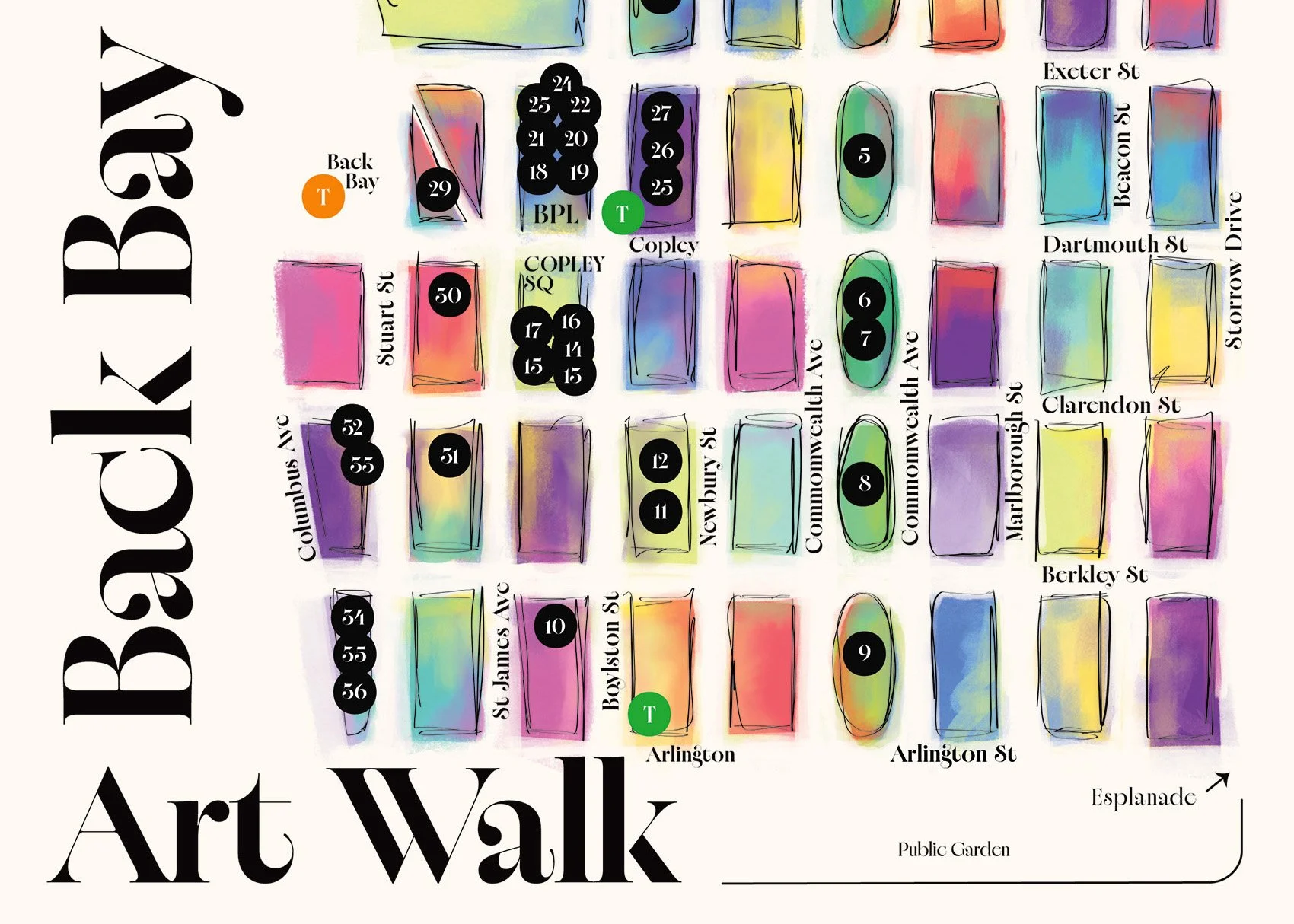 Back Bay Art Walk, Map and Art List Download