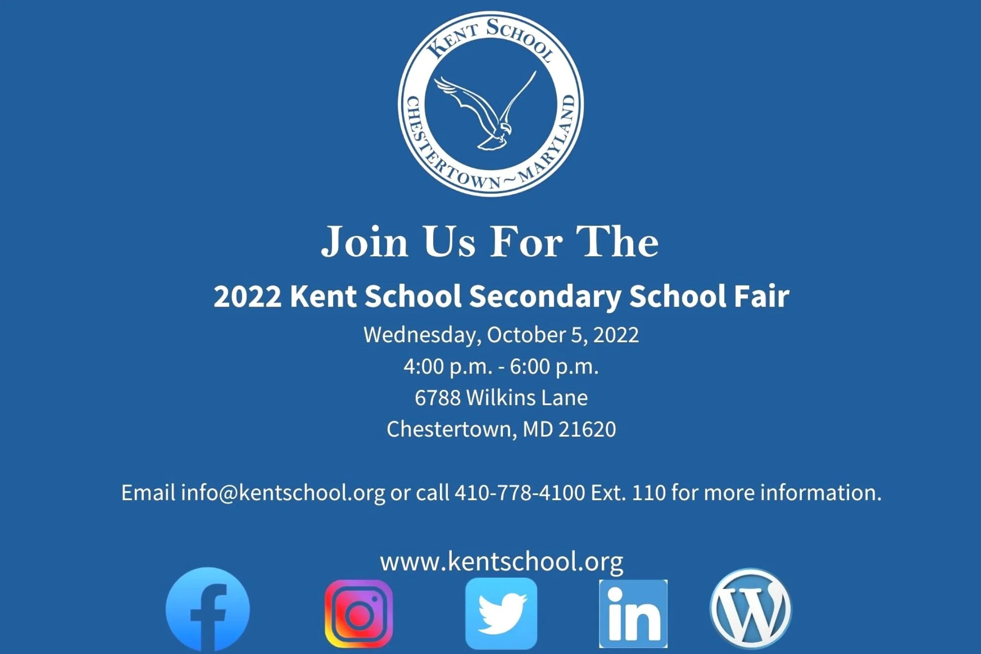 Kent School to Host Secondary School Fair