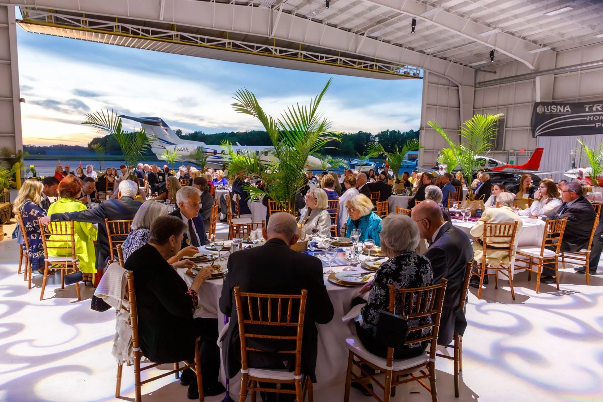 Benedictine’s Spring Fundraising Gala “An Evening In Casablanca” Held at Trident Aircraft Hangar