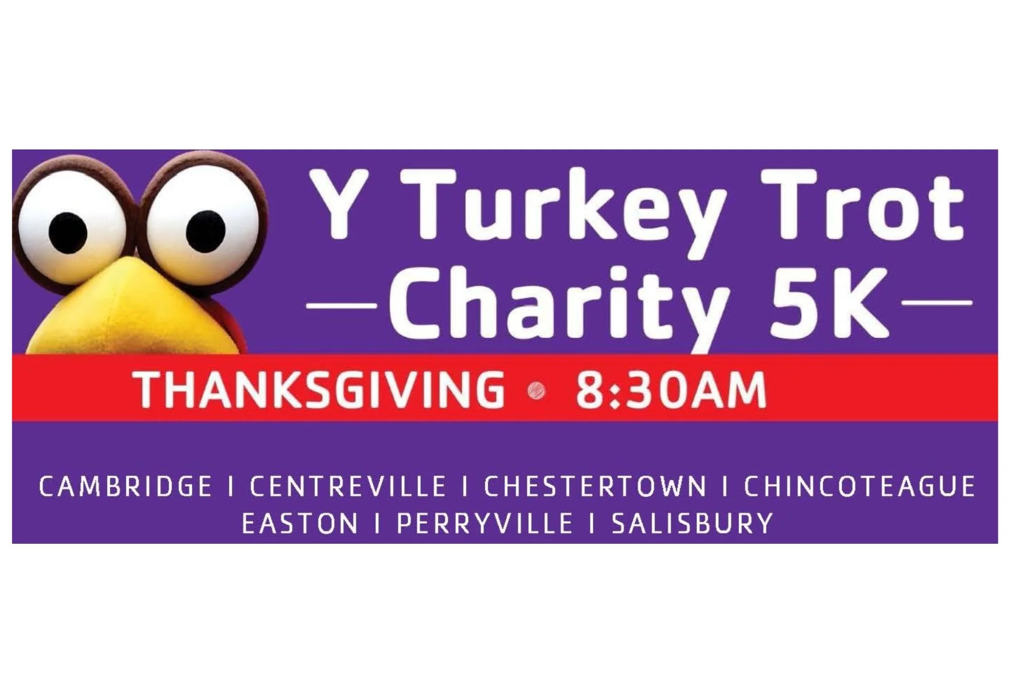 YMCA of the Chesapeake to Host Seven Turkey Trots Across the Shore on Thanksgiving Day
