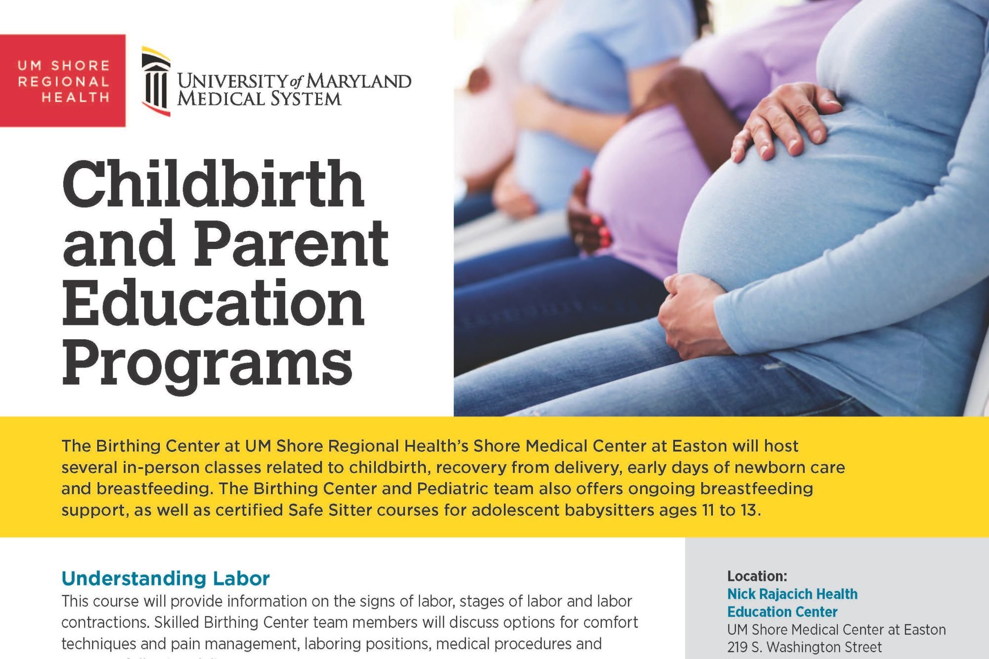 UM Shore Regional Health Announces 2025 Childbirth and Parent Education Courses
