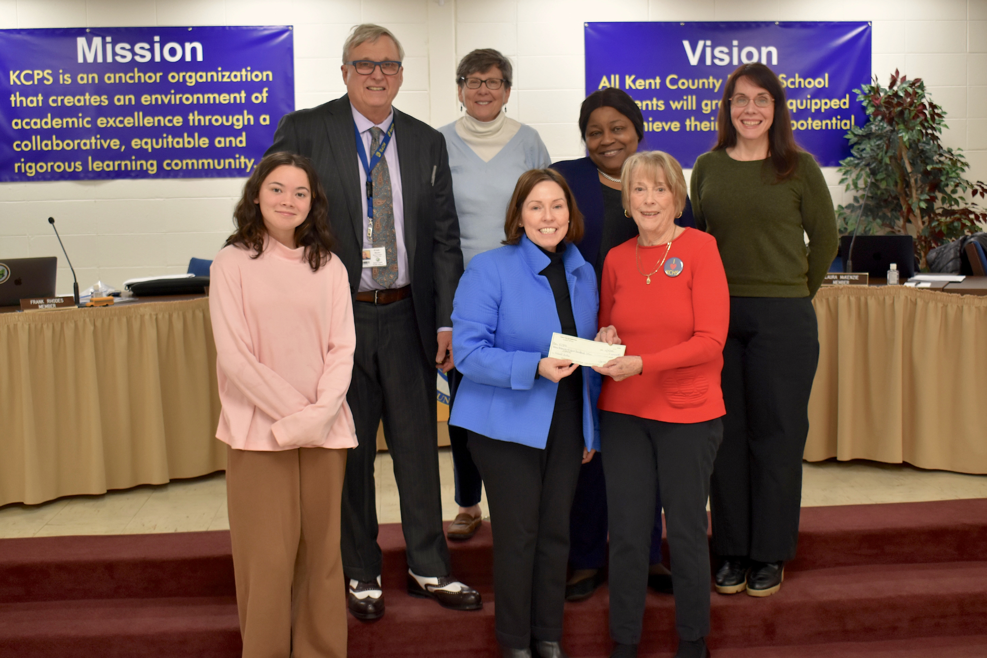 Rotary Club presents Soup and Sip donation to KCPS