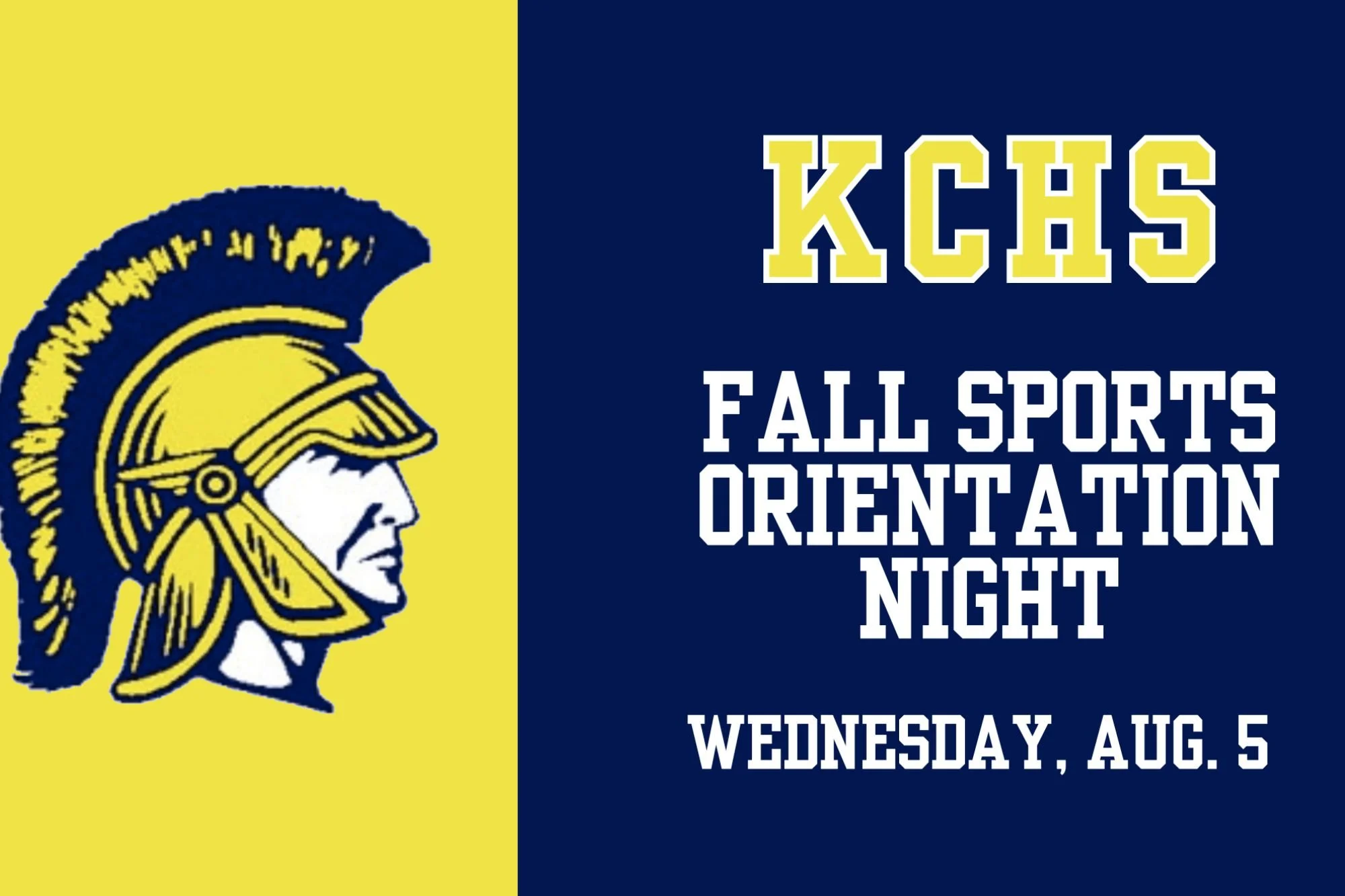 Fall sports orientation night