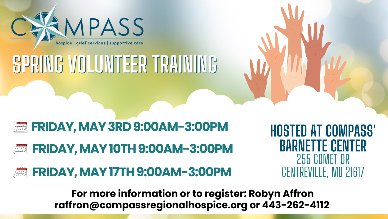 Compass Volunteer Program Compass to Host Spring Patient Volunteer Training β Kent County Chamber ...