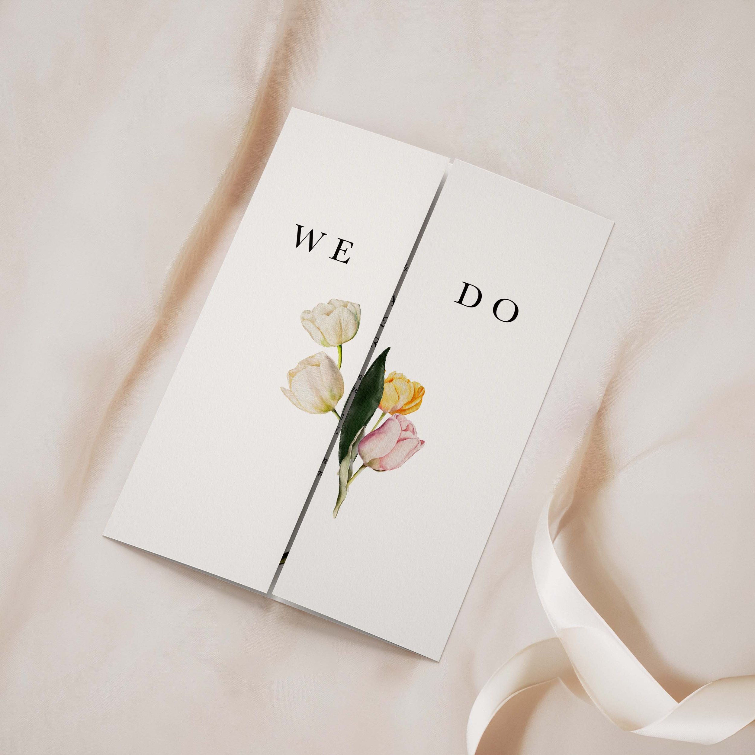 Tulip Folded Wedding Invitations
