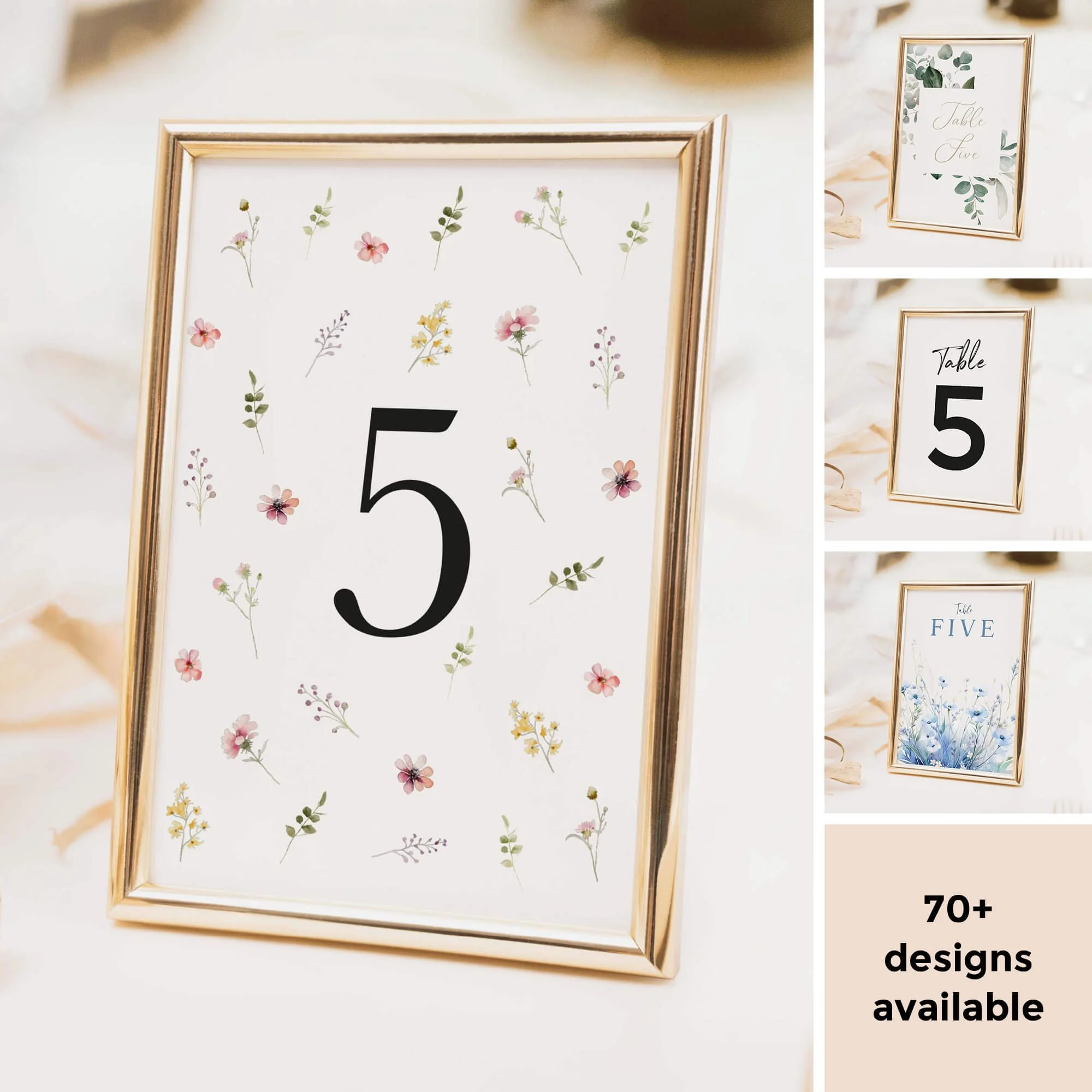 Personalised Wedding Table Numbers for Every Theme