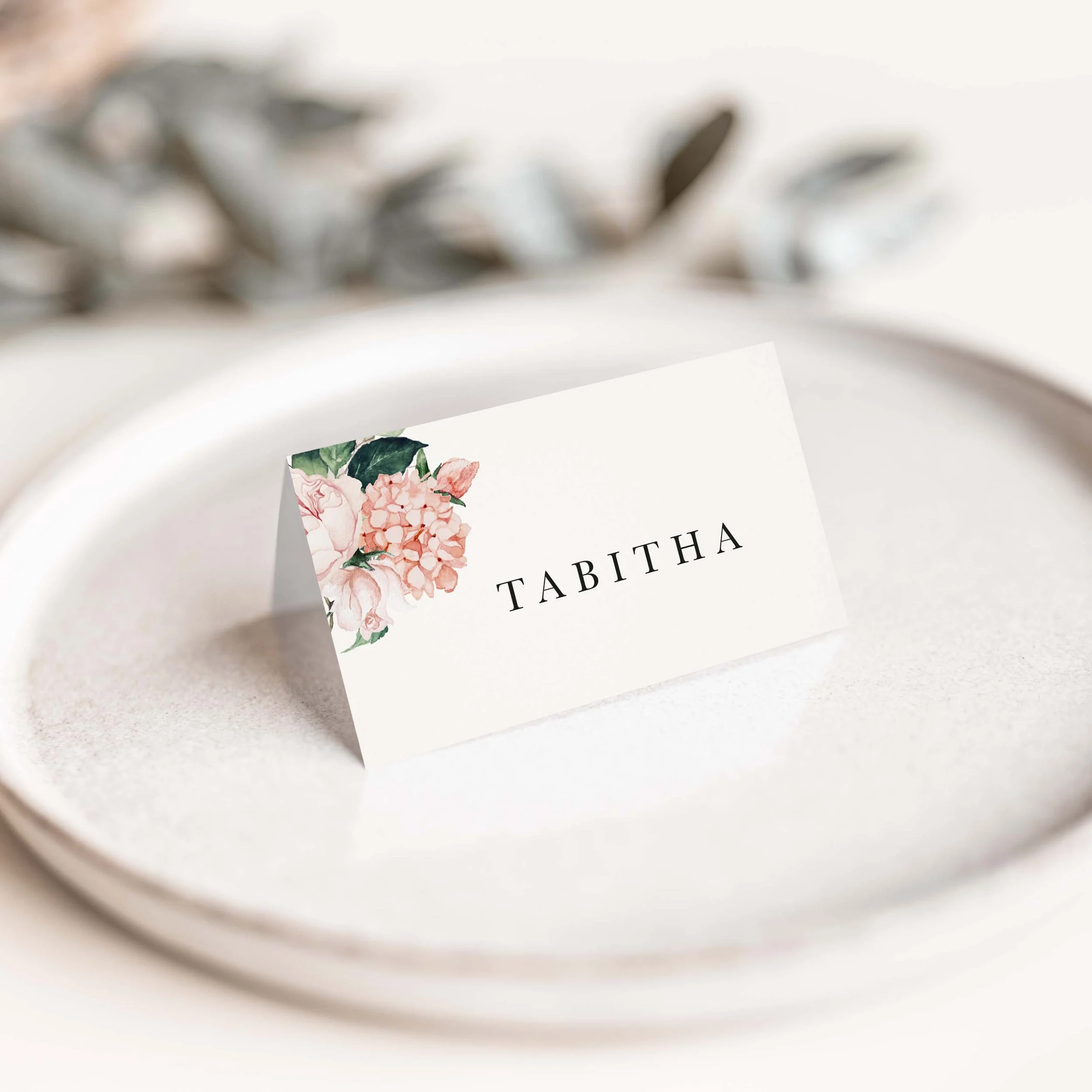 The Blush Bouquet Wedding Place Cards