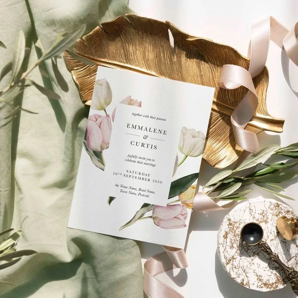Tulip Wedding Day Invitation