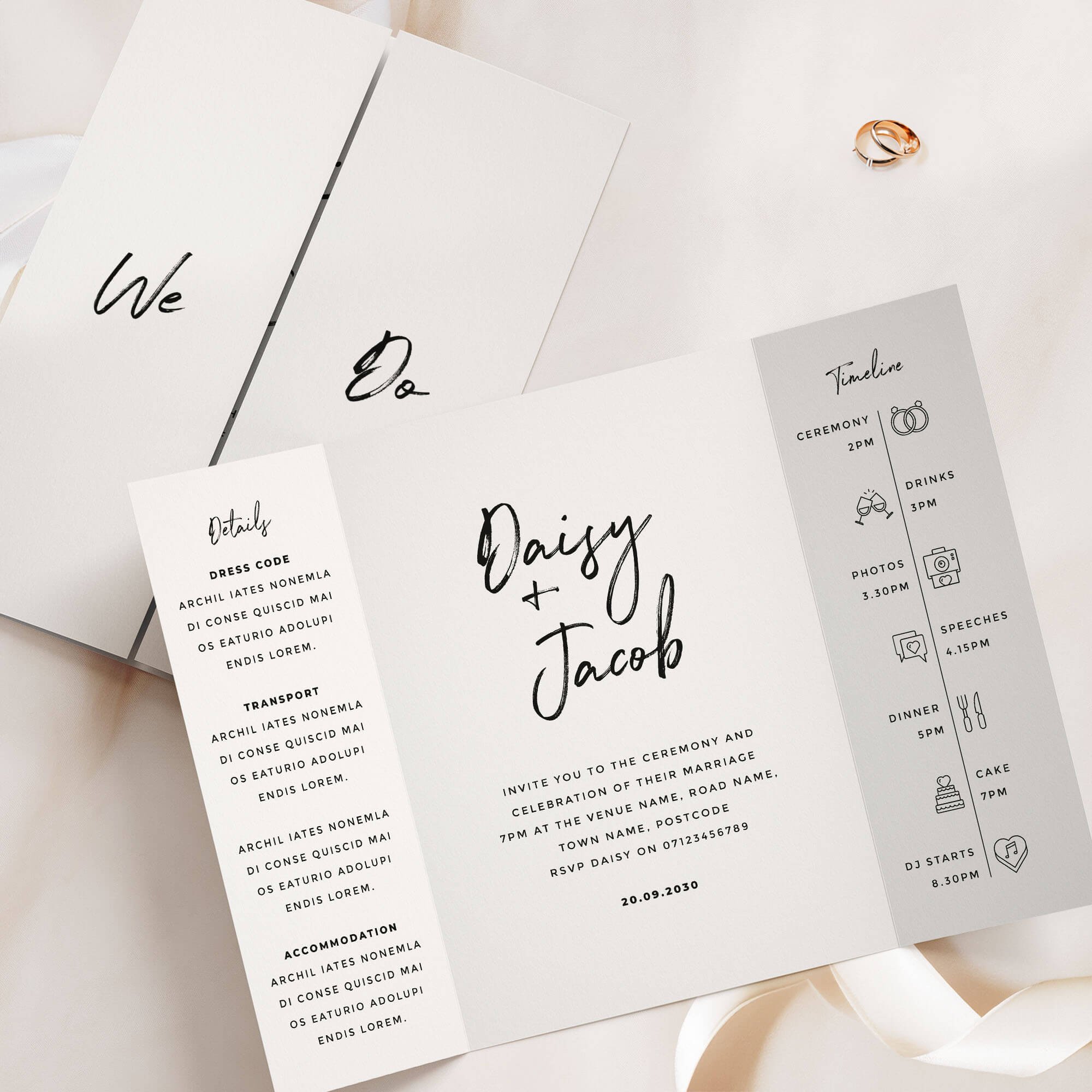 The Signature Gatefold Wedding Invitation