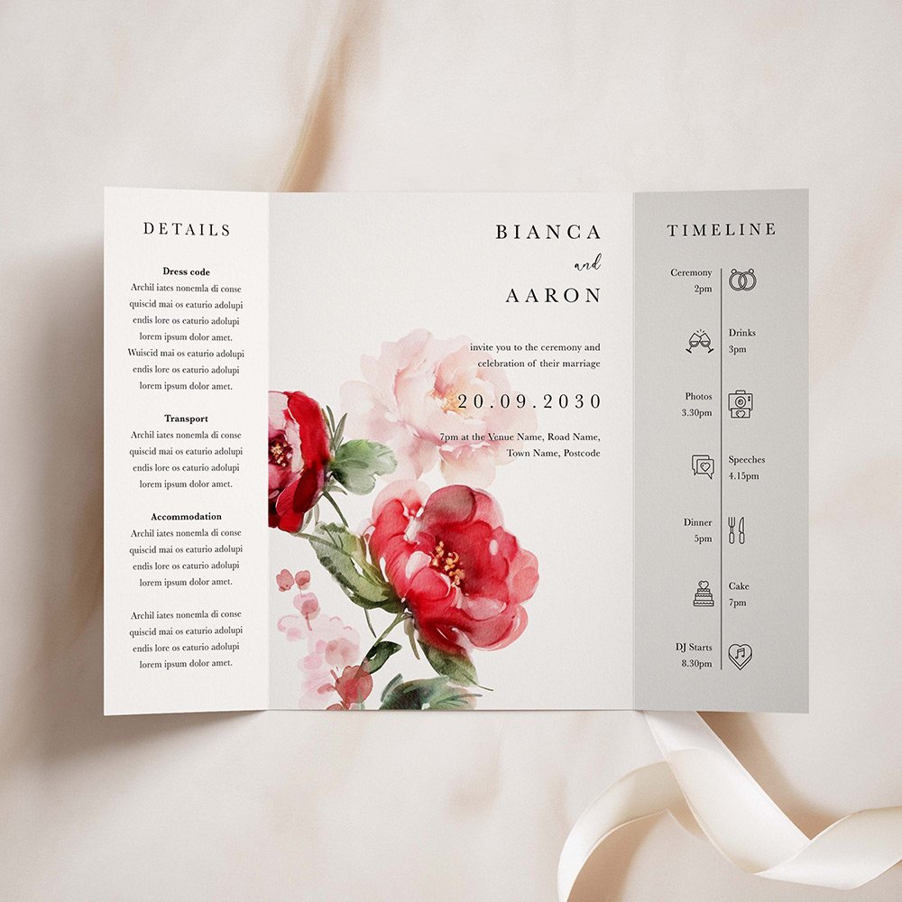 The Red Floral Collection – Gatefold