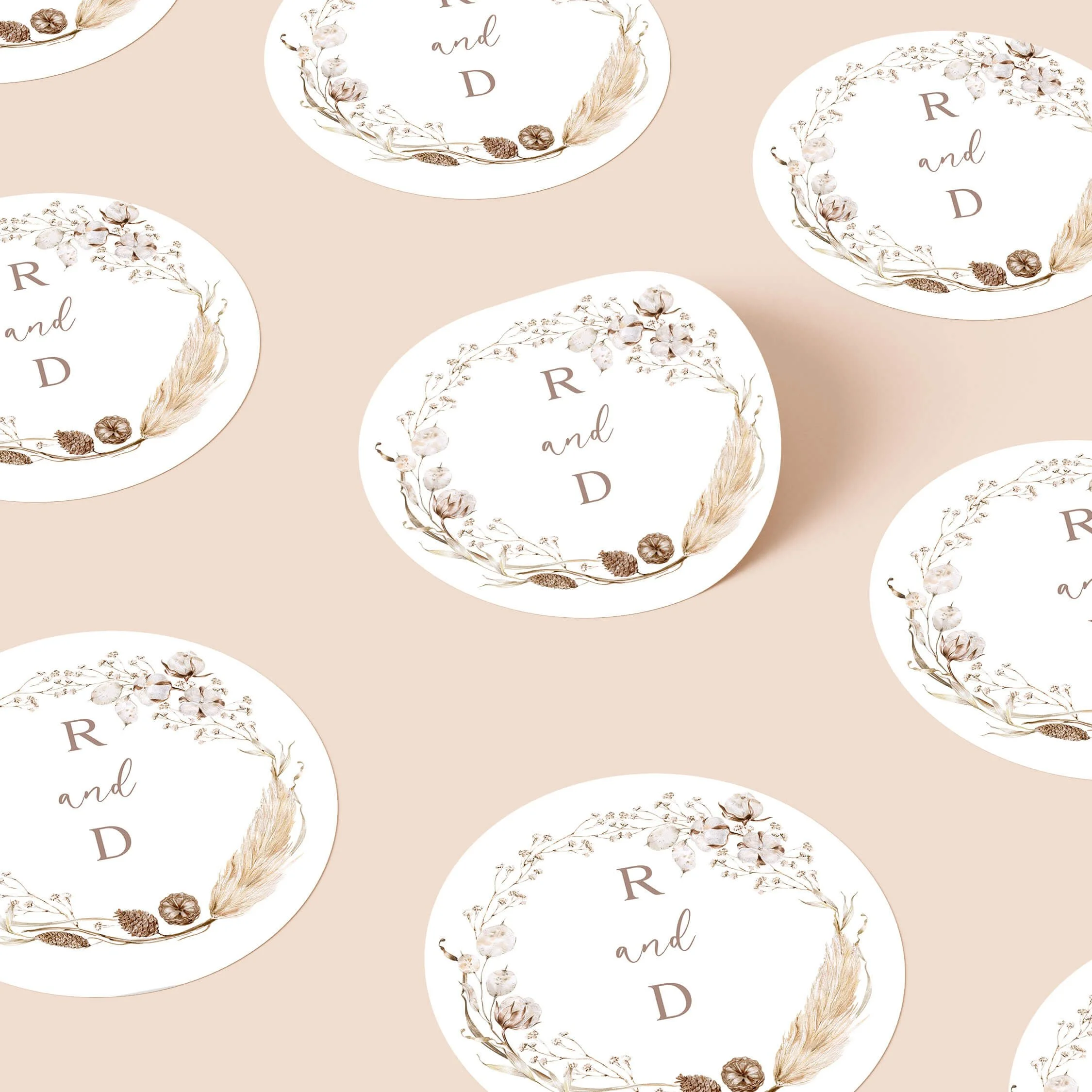 The Boho Wedding Stickers