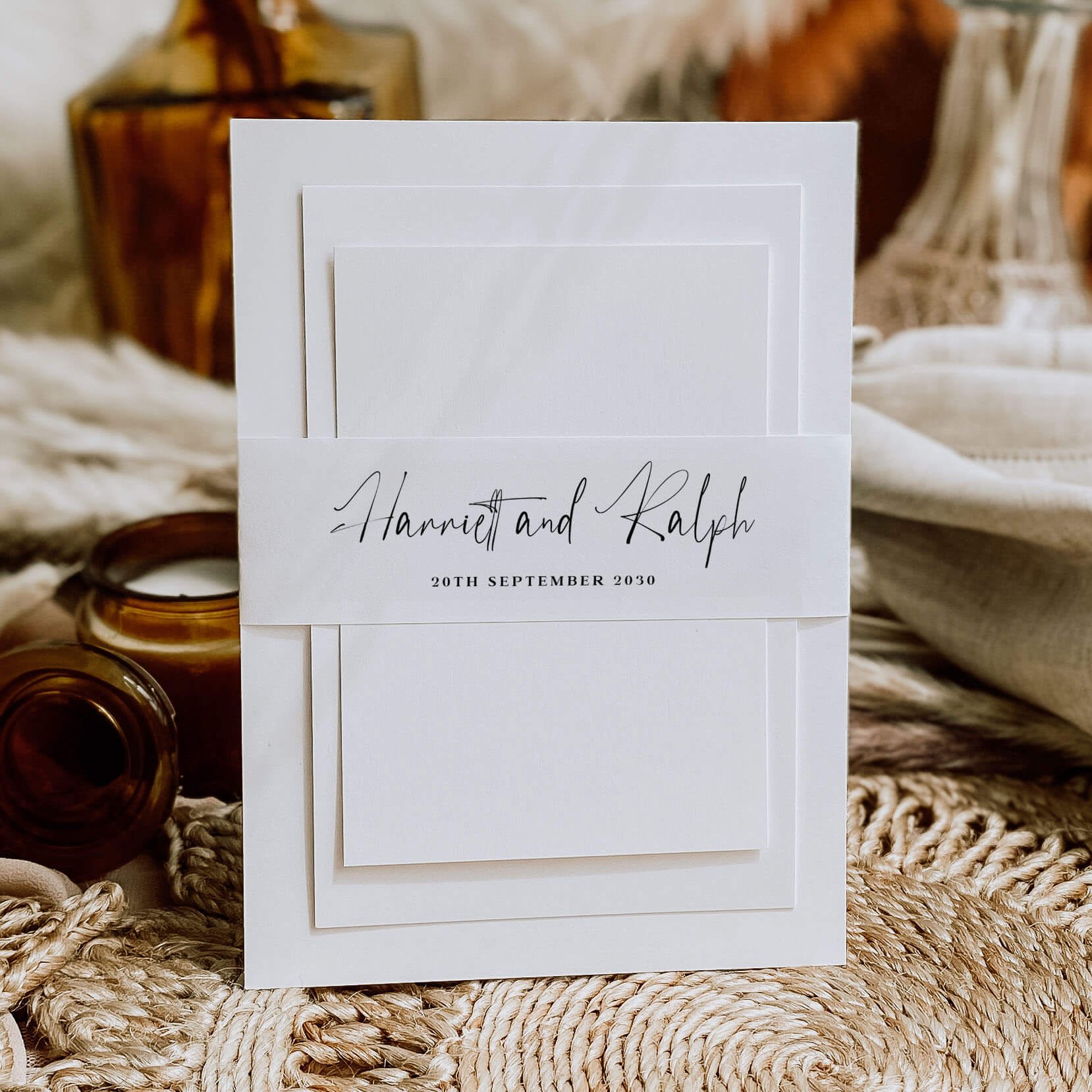 The Autograph Wedding Belly Bands