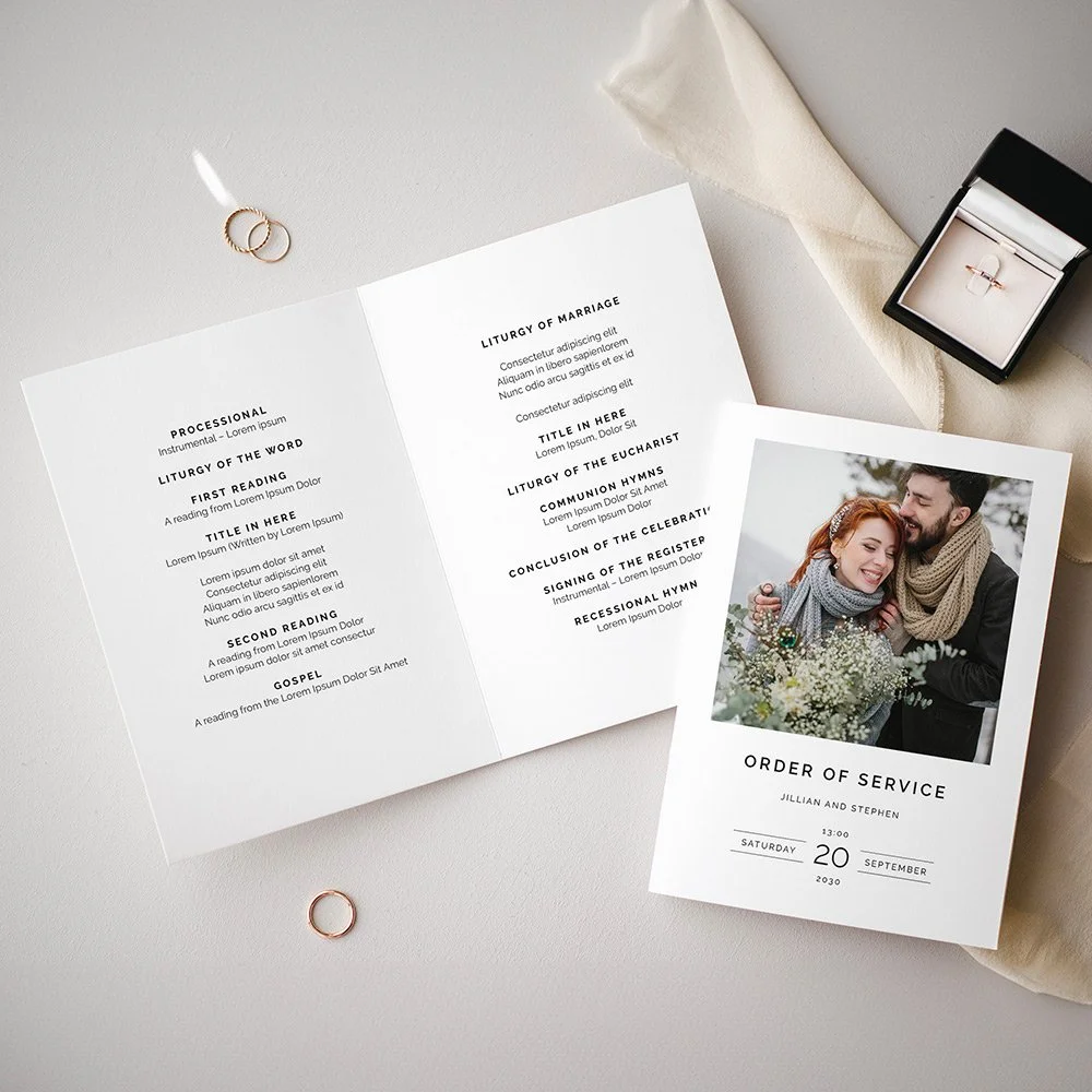 Photo Wedding Wedding Ceremony Booklet