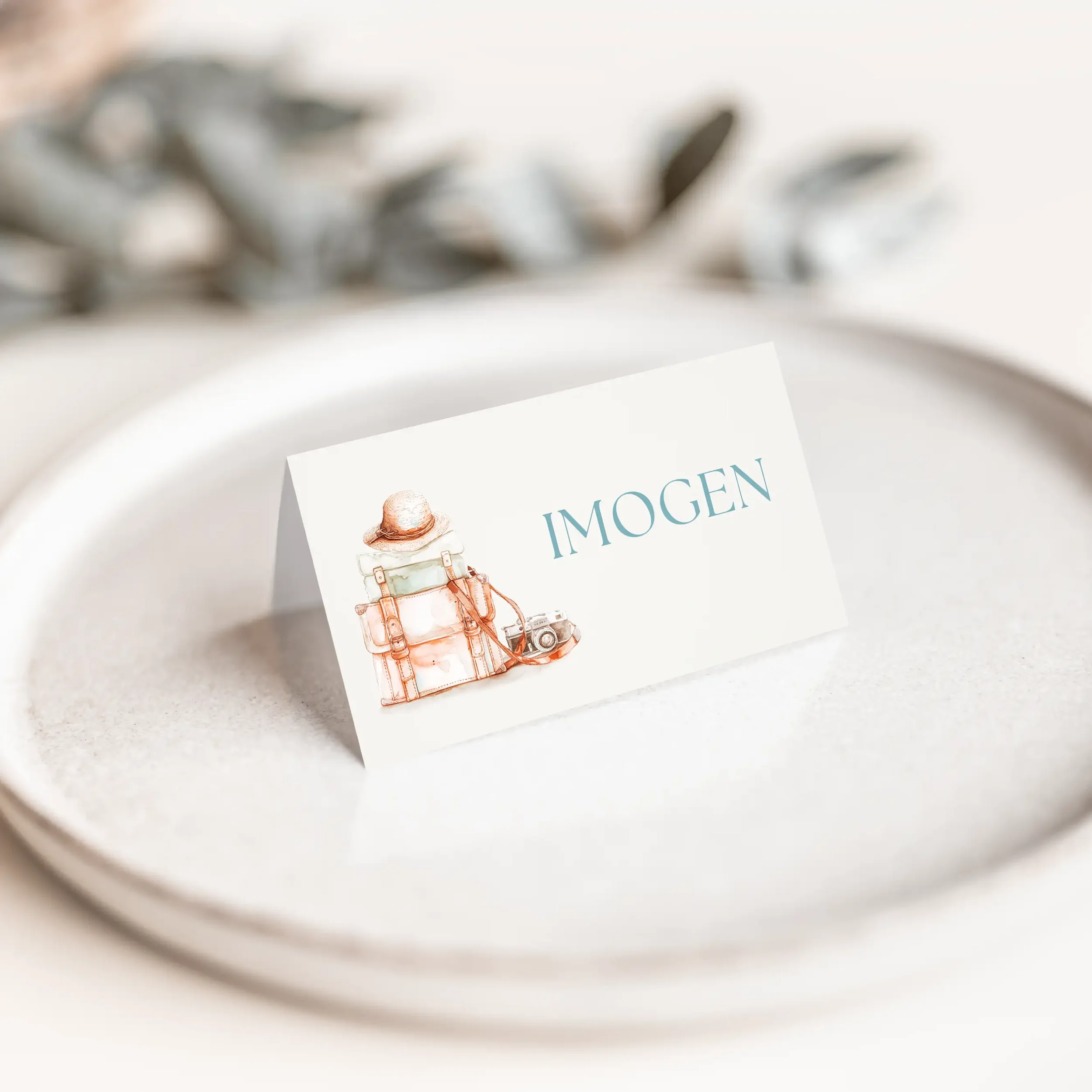 The Explorer Wedding Place Cards